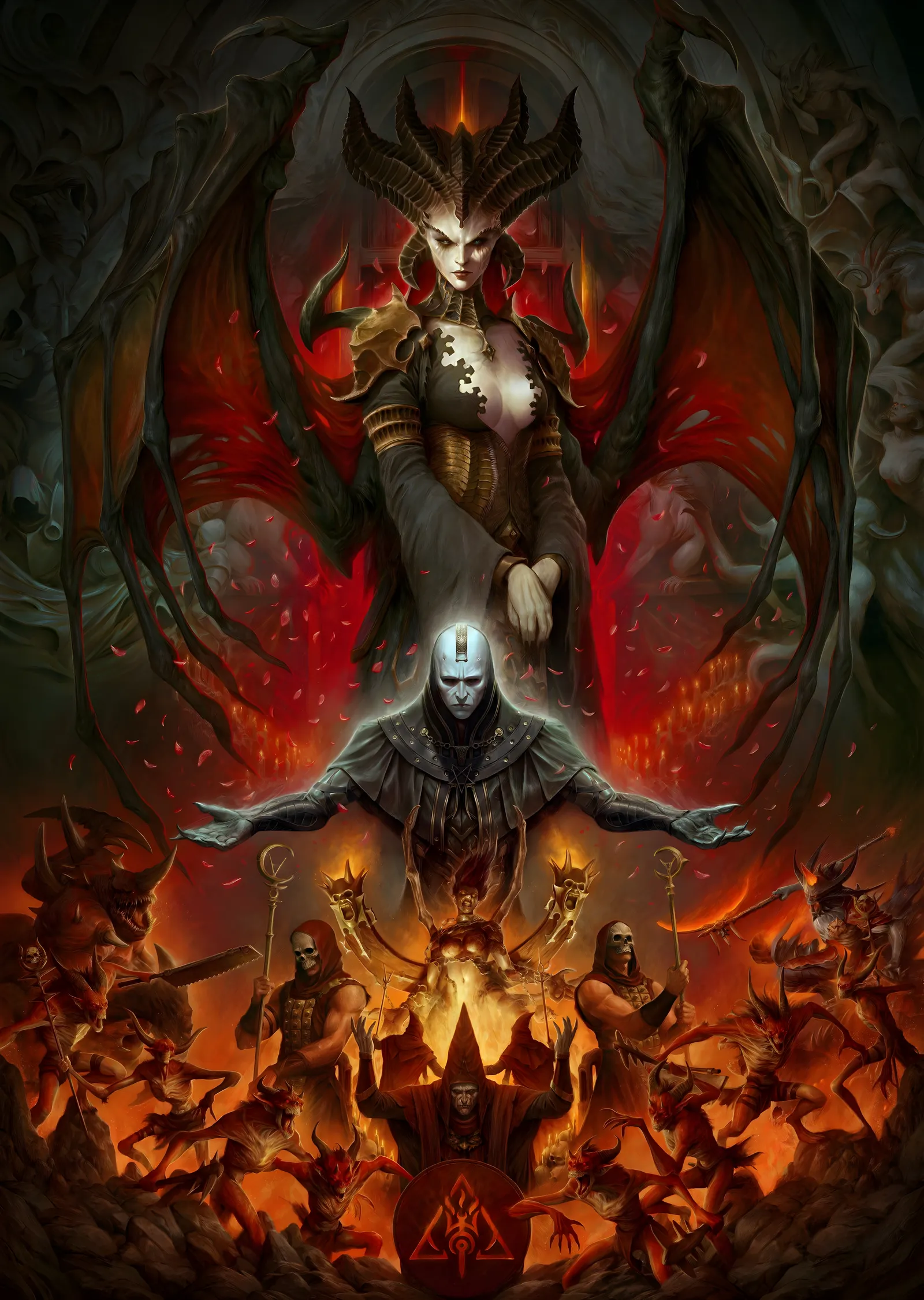 Lilith - Diablo IV metal tablo
