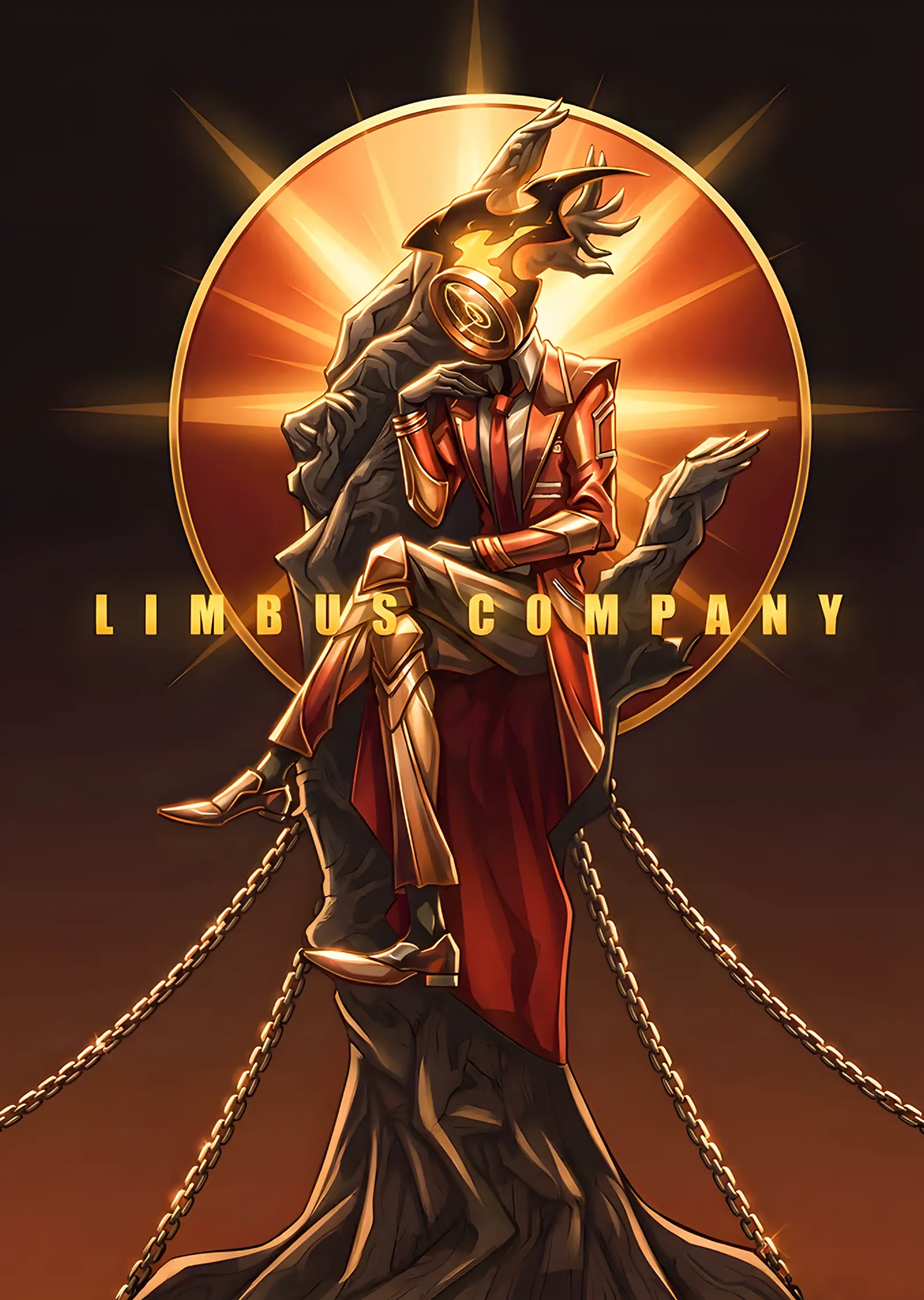 Limbus Company: Altın Hâlede Zincirli Dante metal tablo