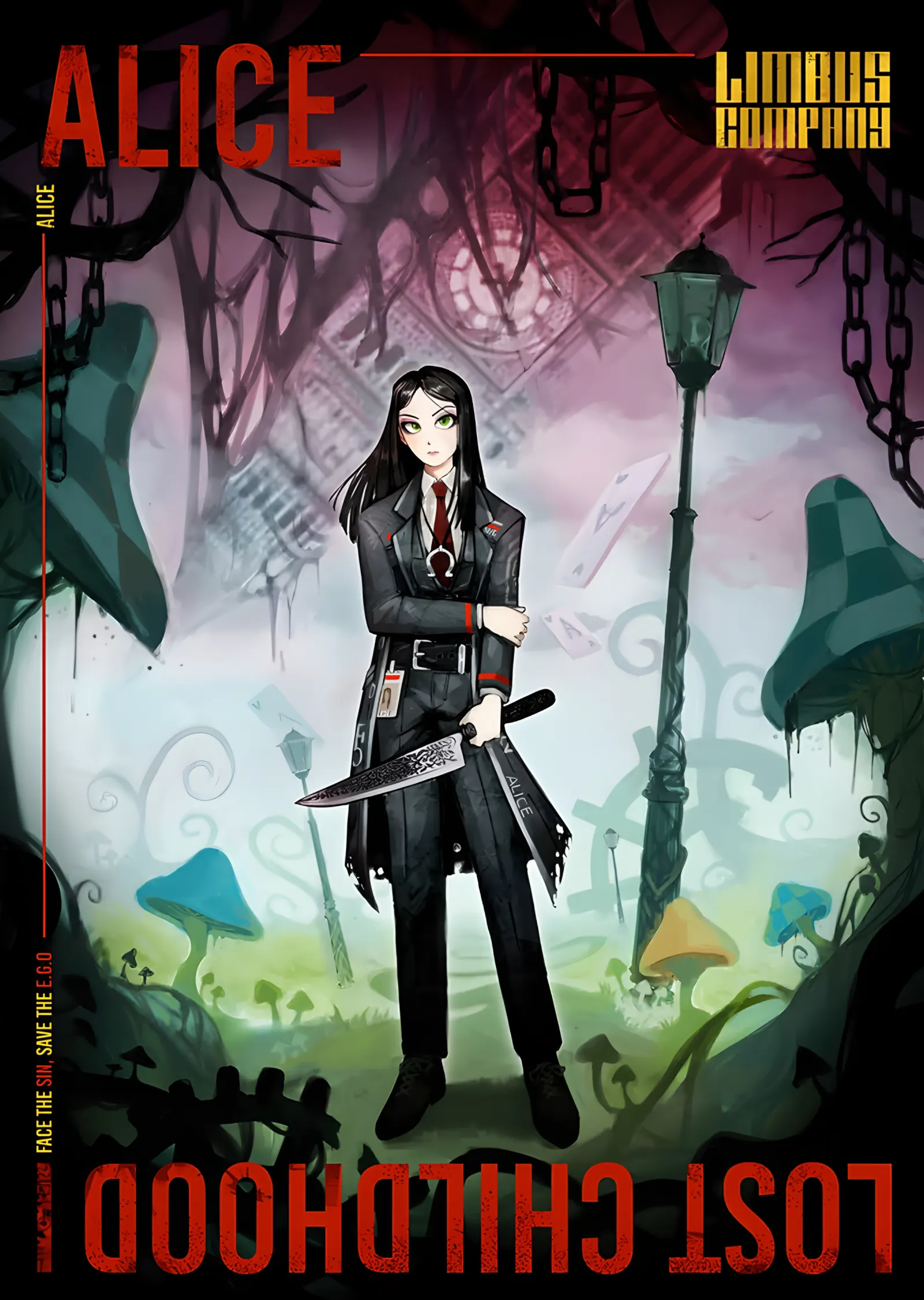 Limbus Company: Kayıp Çocukluk Temalı Alice metal tablo