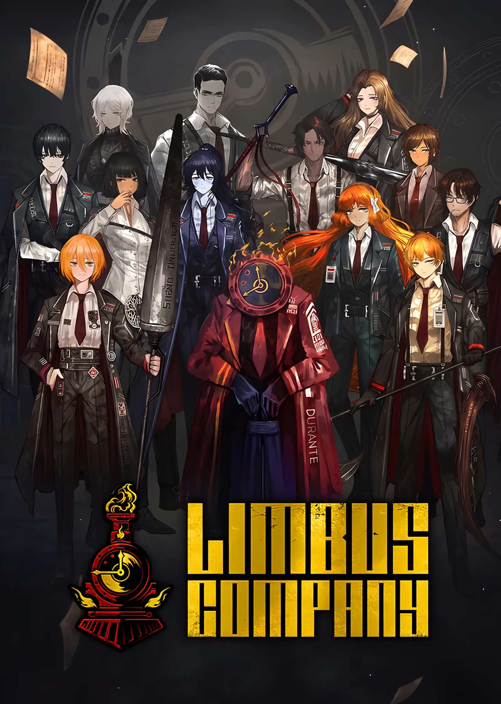 Limbus Company: Uçuşan Kağıtlarda Kadro metal tablo