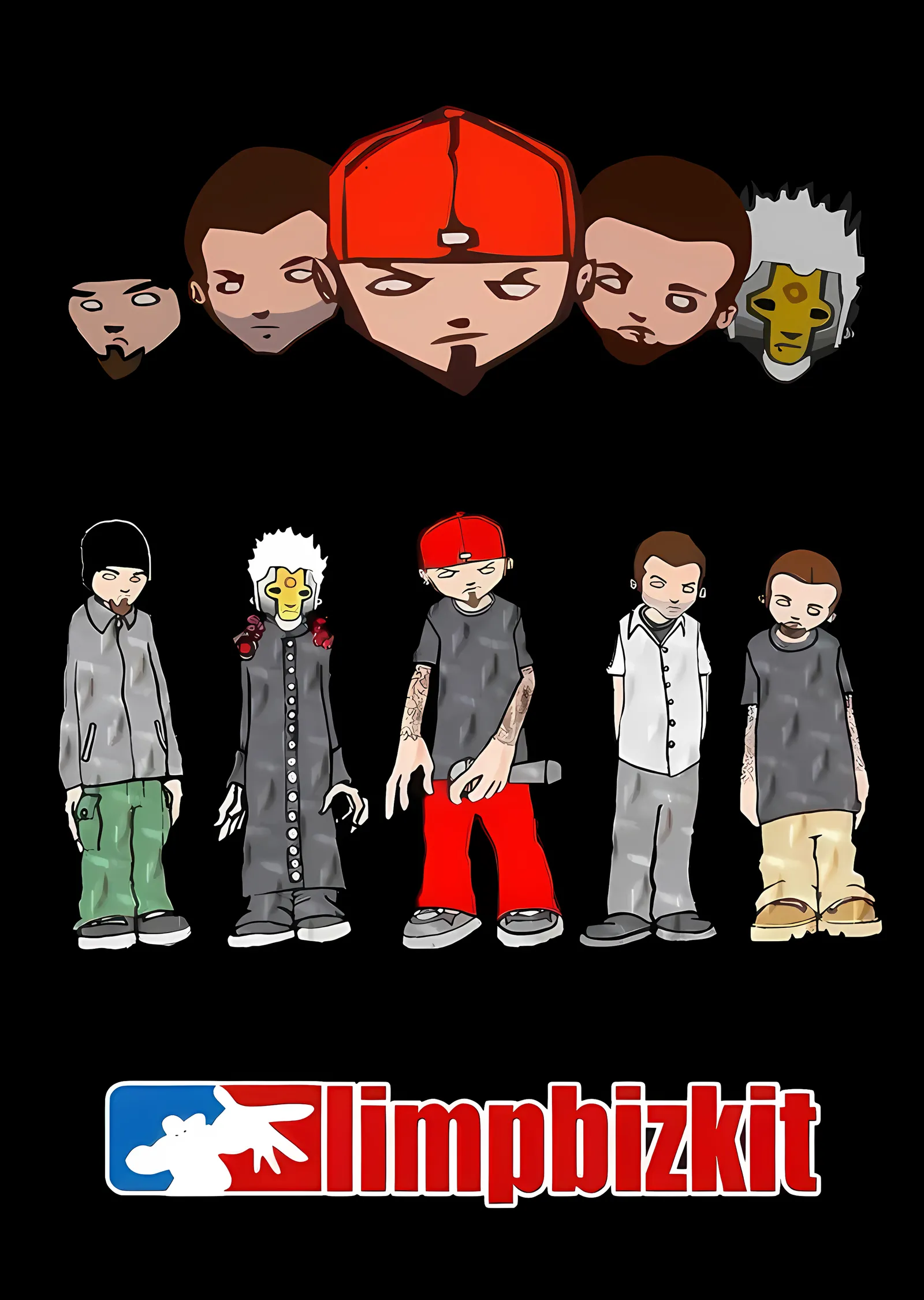 Limp Bizkit: Çizgi Film Kadrosu metal tablo