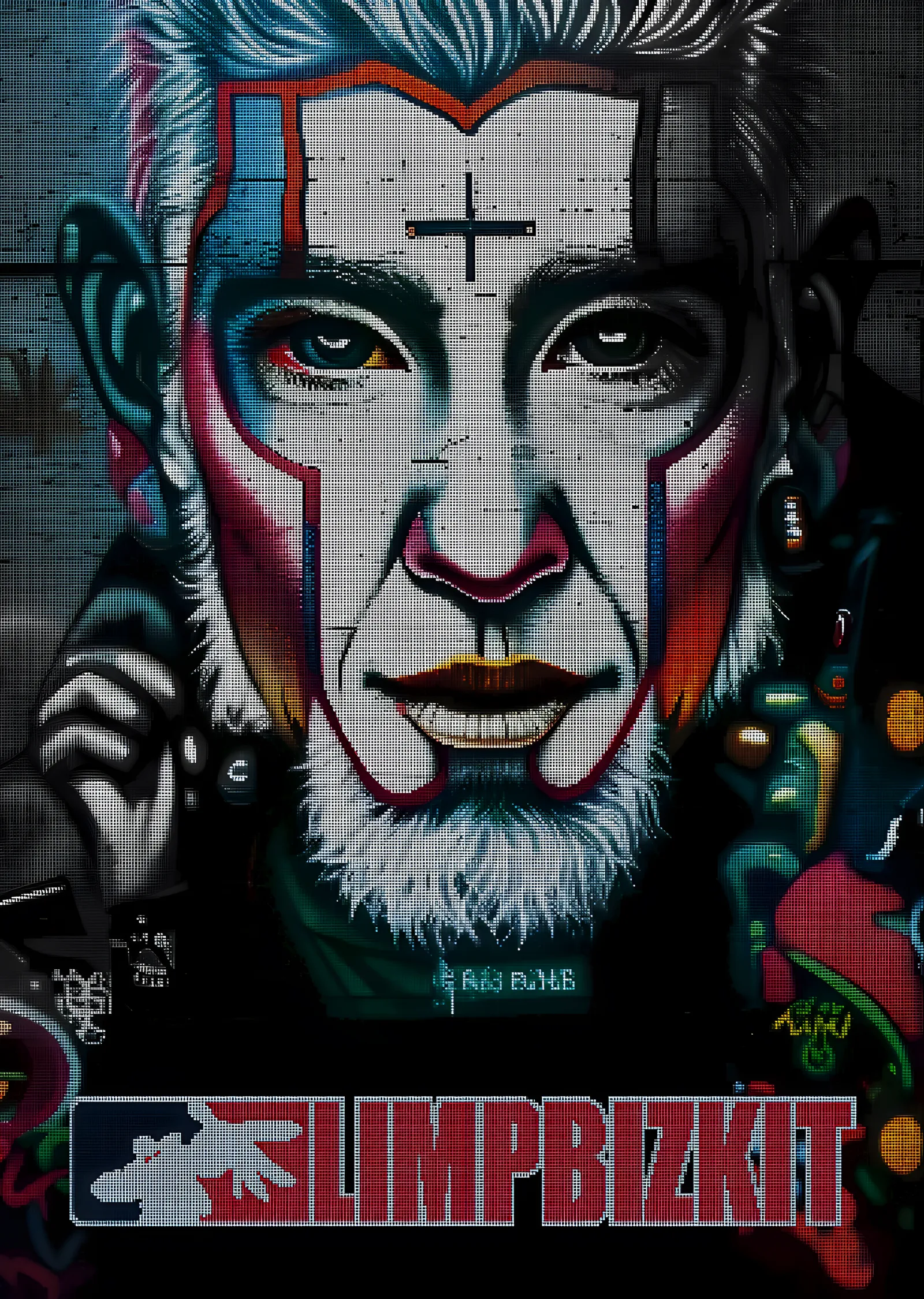 Limp Bizkit: Duvar Resmi Portresi metal tablo