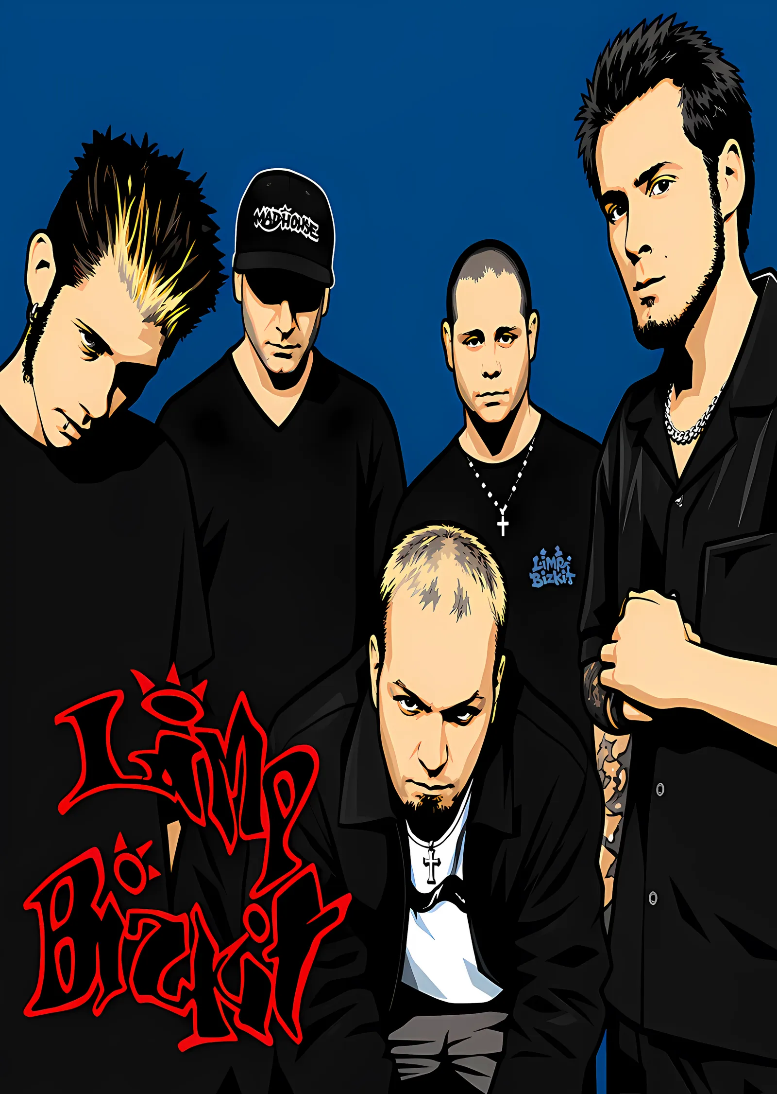 Limp Bizkit: Mavi Zeminde Grup metal tablo
