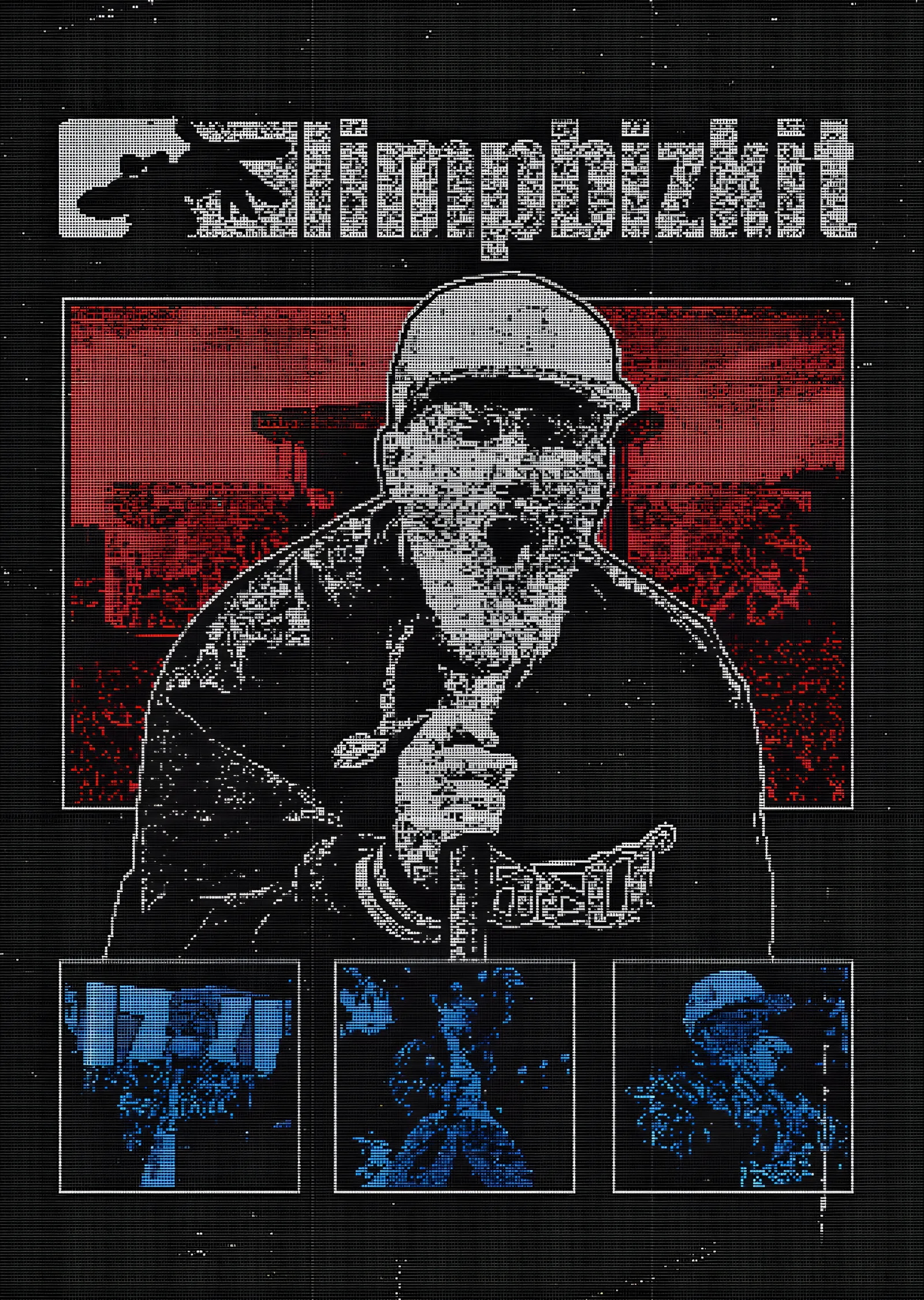 Limp Bizkit: Serigrafi Panelleri metal tablo