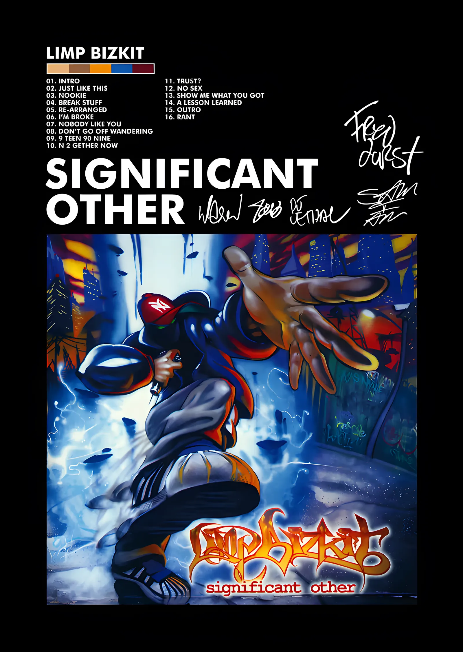 Limp Bizkit: Significant Other Grafiti Kapağı metal tablo