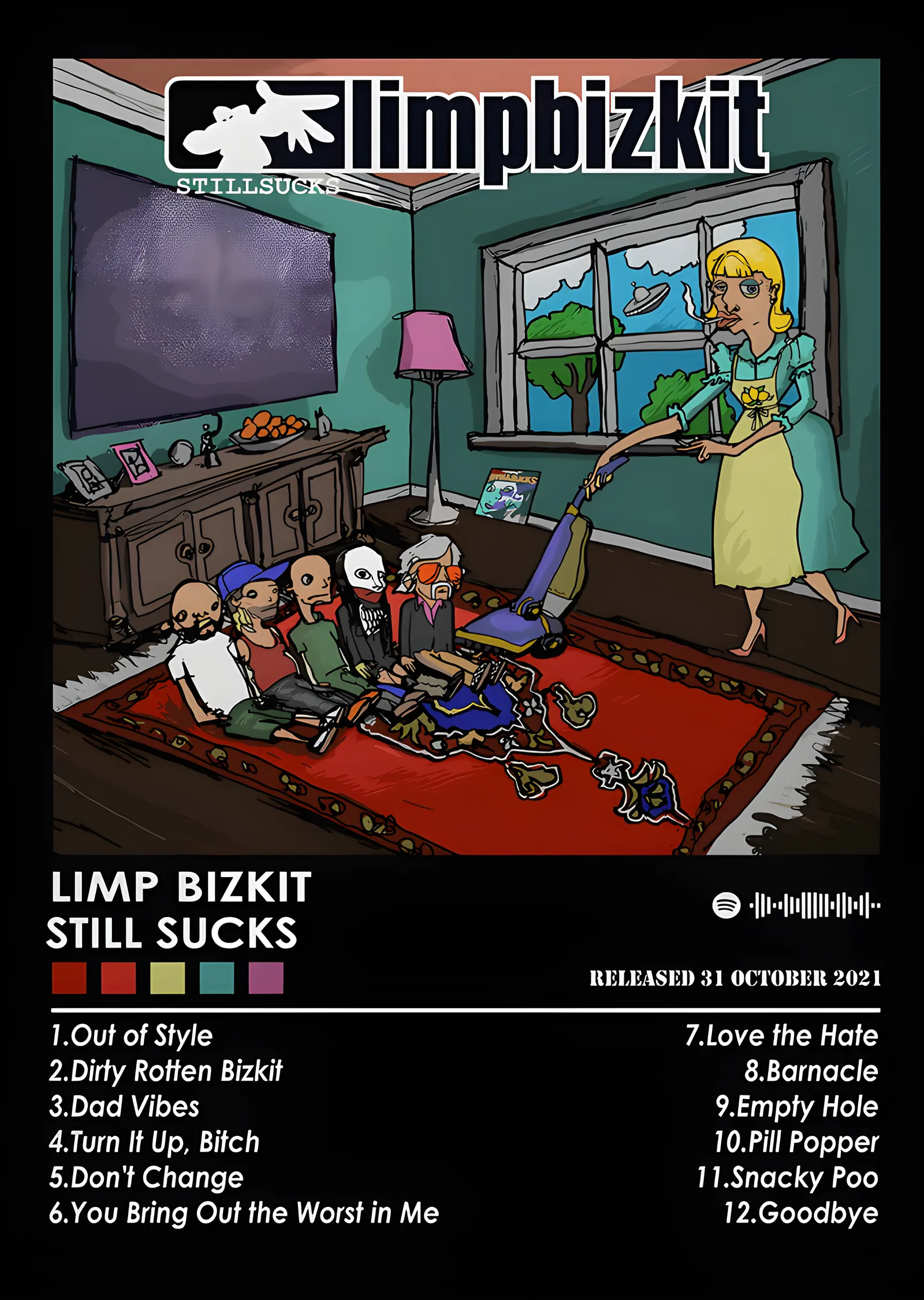 Limp Bizkit: Still Sucks metal tablo