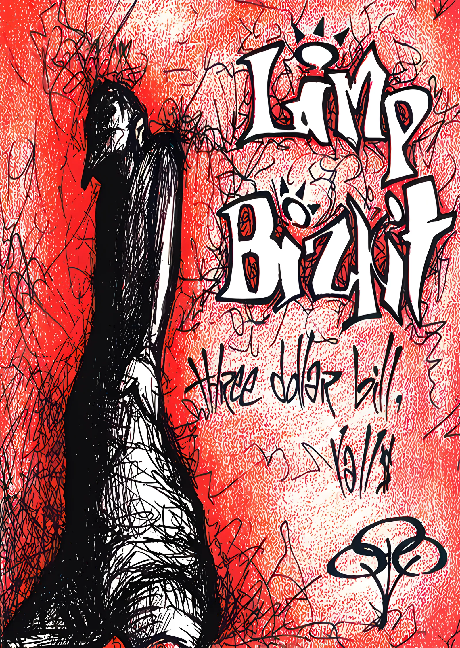 Limp Bizkit: Three Dollar Bill Kızıl Baskı metal tablo