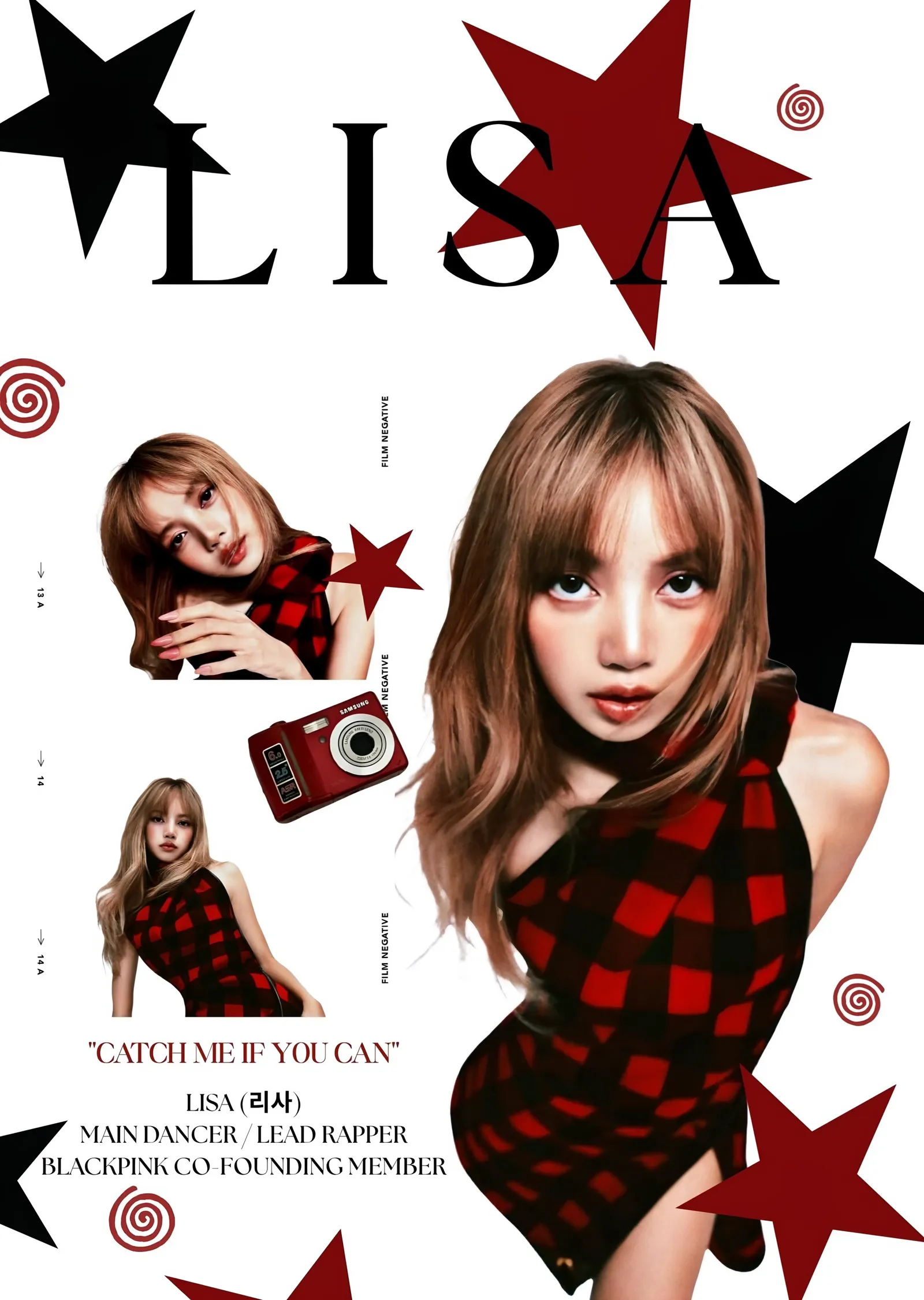 Lisa - BLACKPINK metal tablo