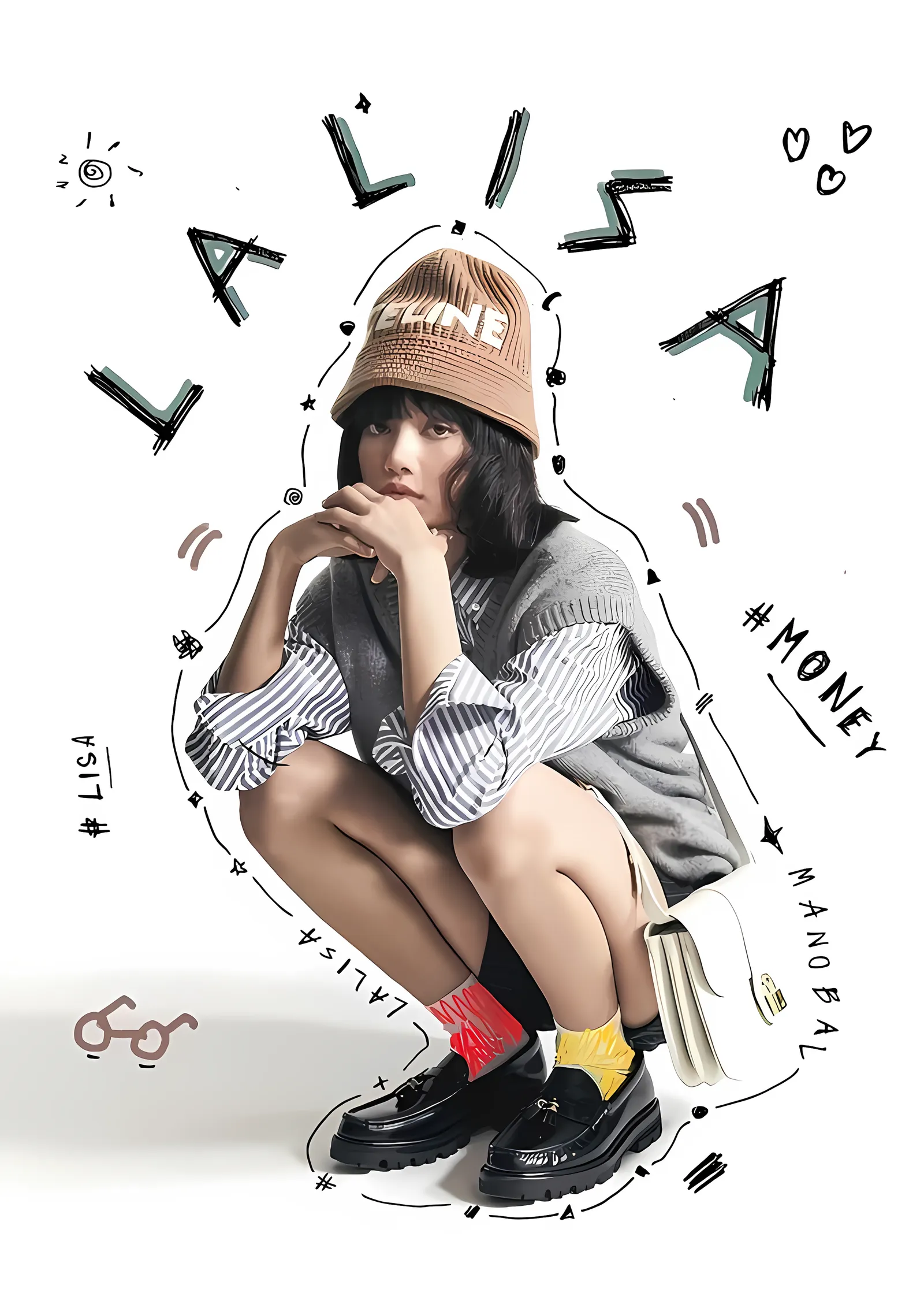 Lisa: LALISA Eskiz Kolajı metal tablo
