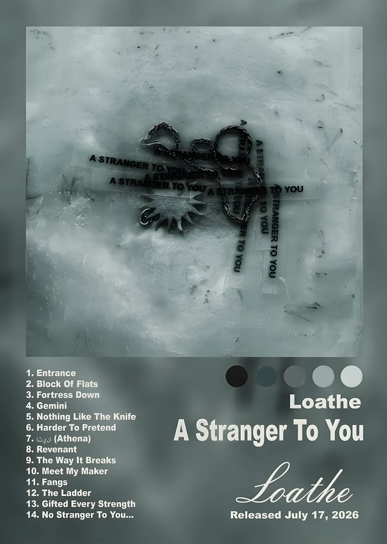 Loathe - A Stranger to You metal tablo