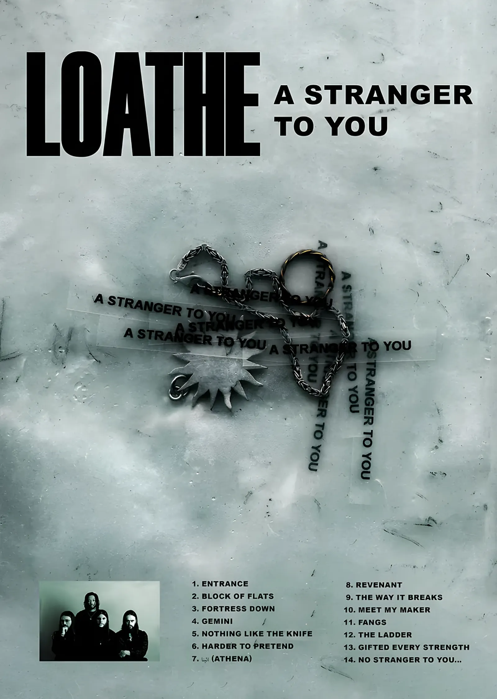 Loathe - Beyaz Kapak metal tablo