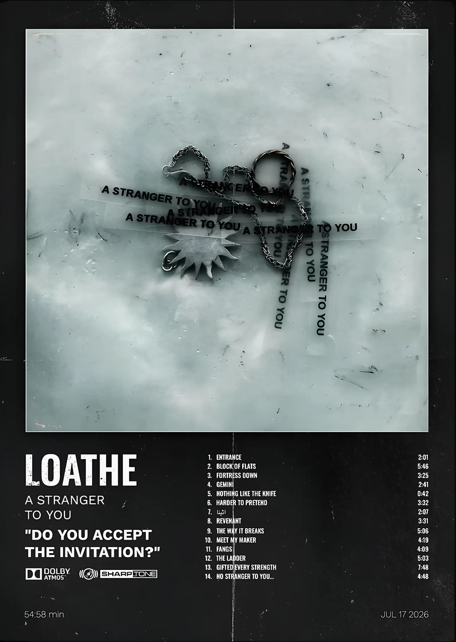 Loathe - Gri Künye metal tablo
