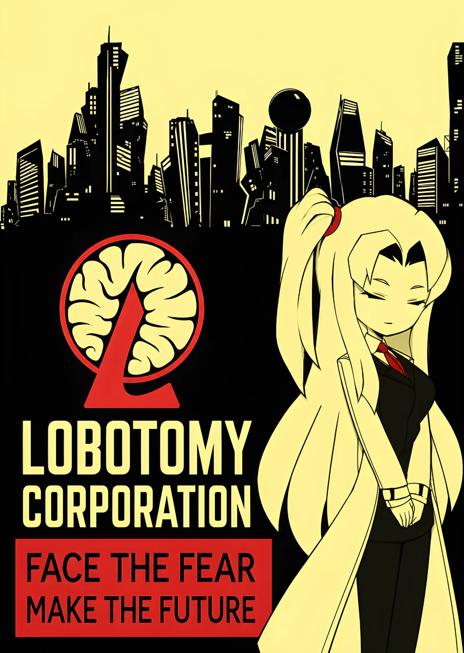 Lobotomy Corporation: Sarı Propaganda Afişi metal tablo