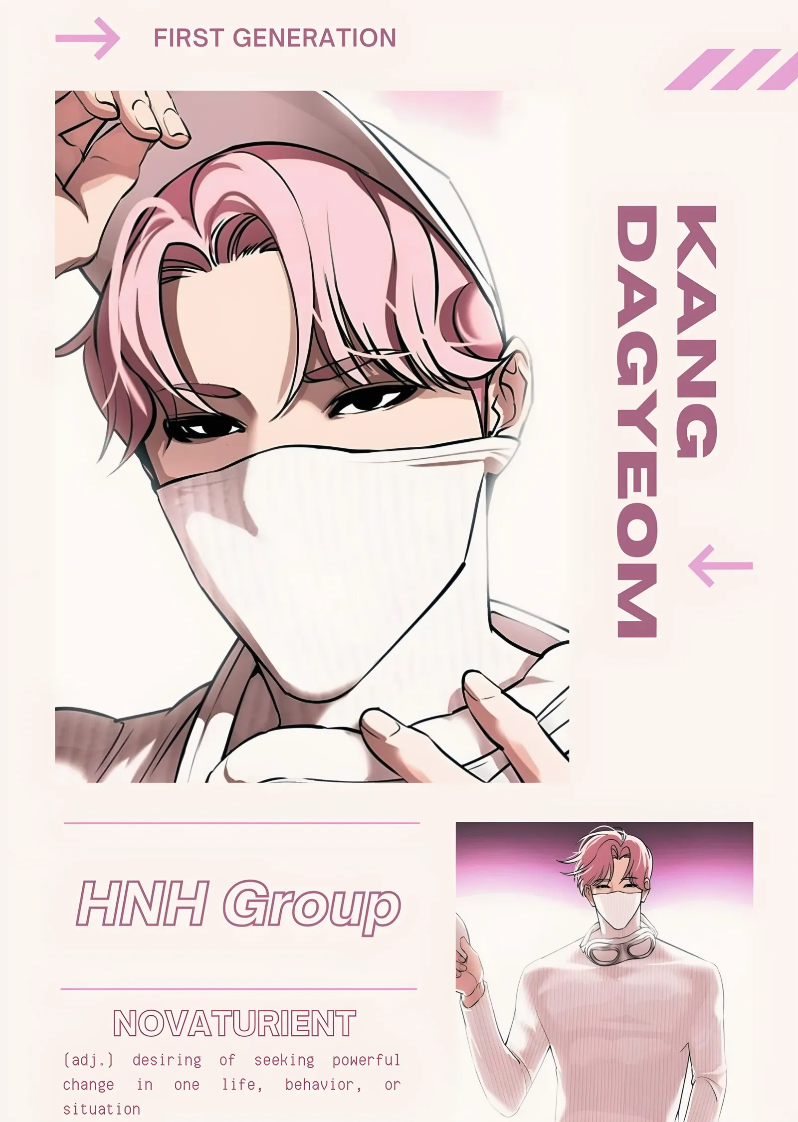 Lookism - Diego Kang metal tablo