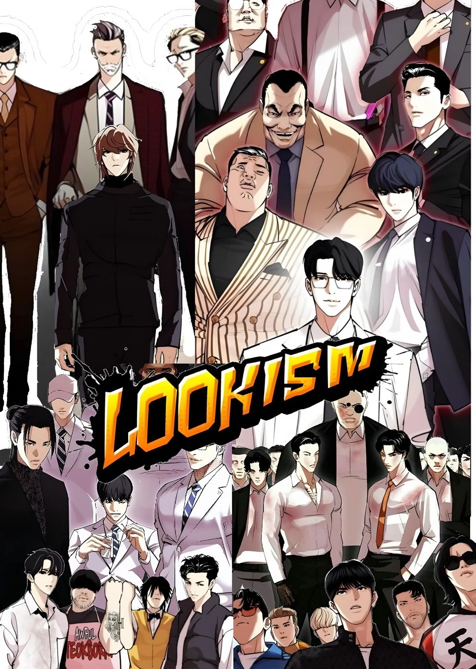 Lookism - Kalabalık Kadro metal tablo