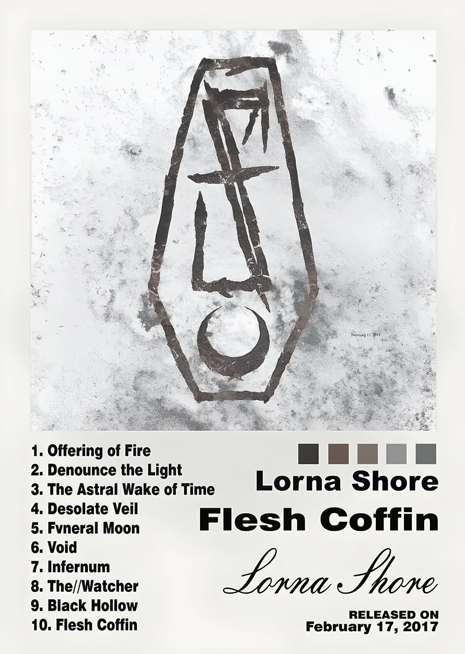 Lorna Shore - Flesh Coffin metal tablo