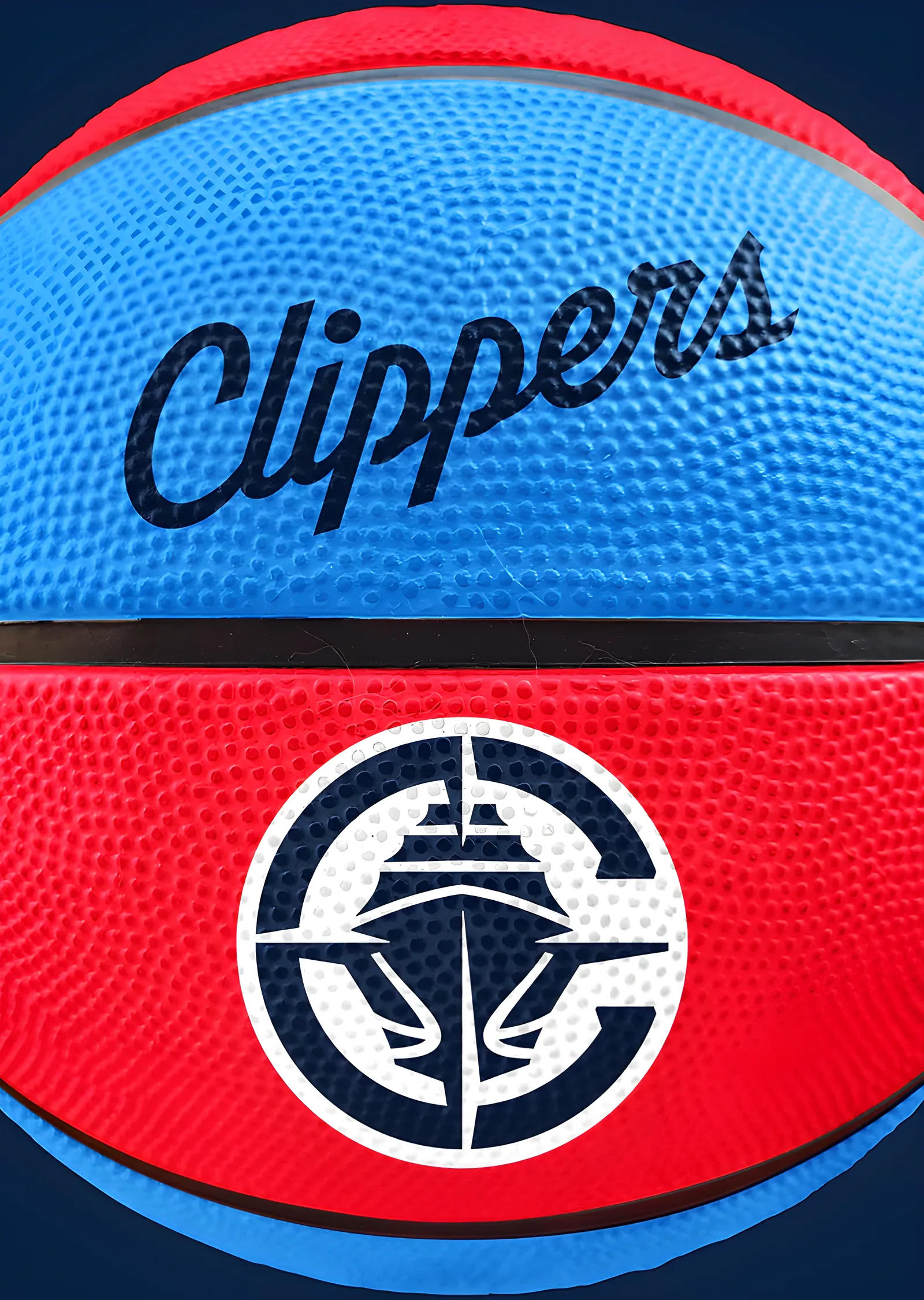 Los Angeles Clippers - Basketbol Topu metal tablo