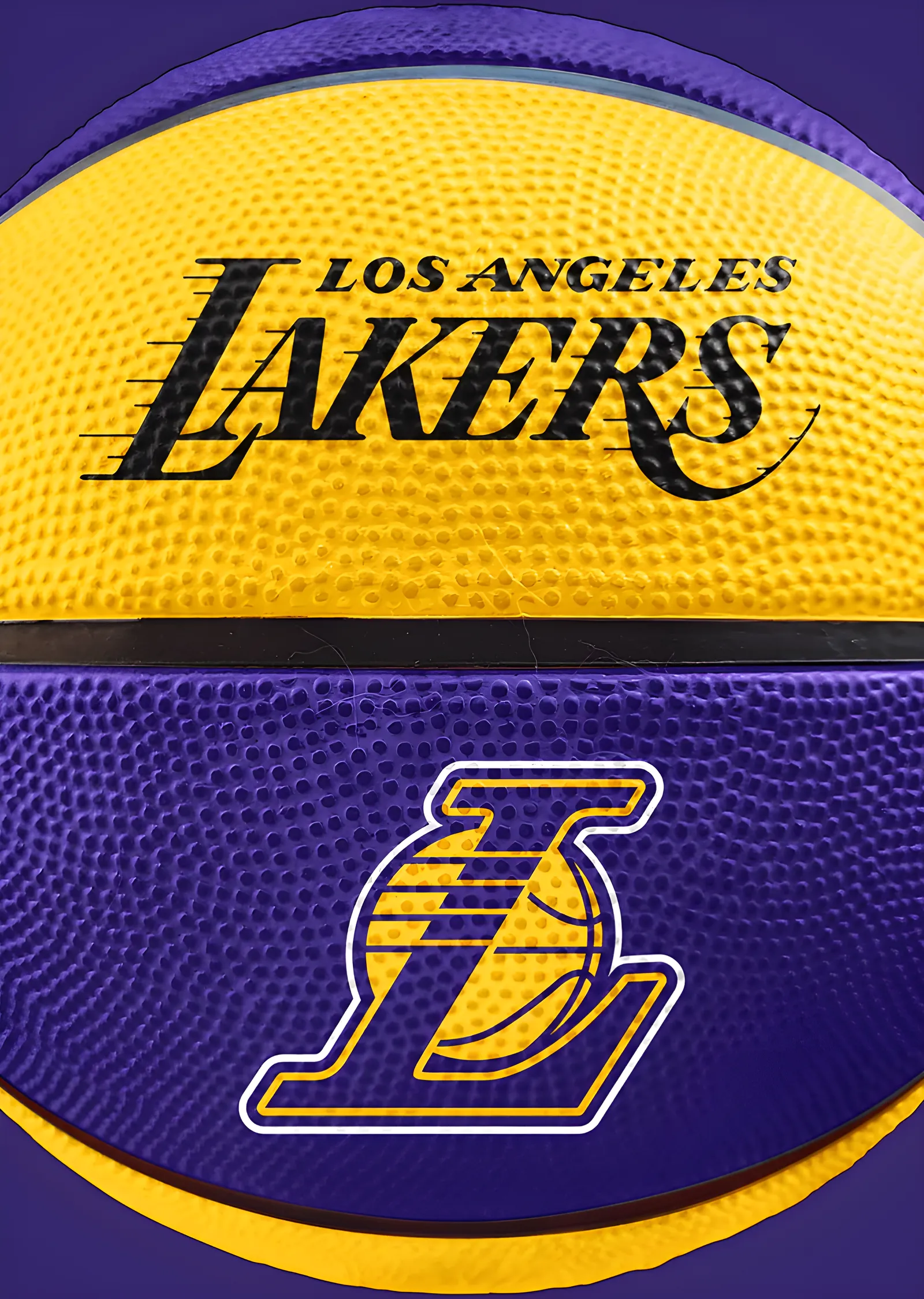 Los Angeles Lakers - Basketbol Topu metal tablo