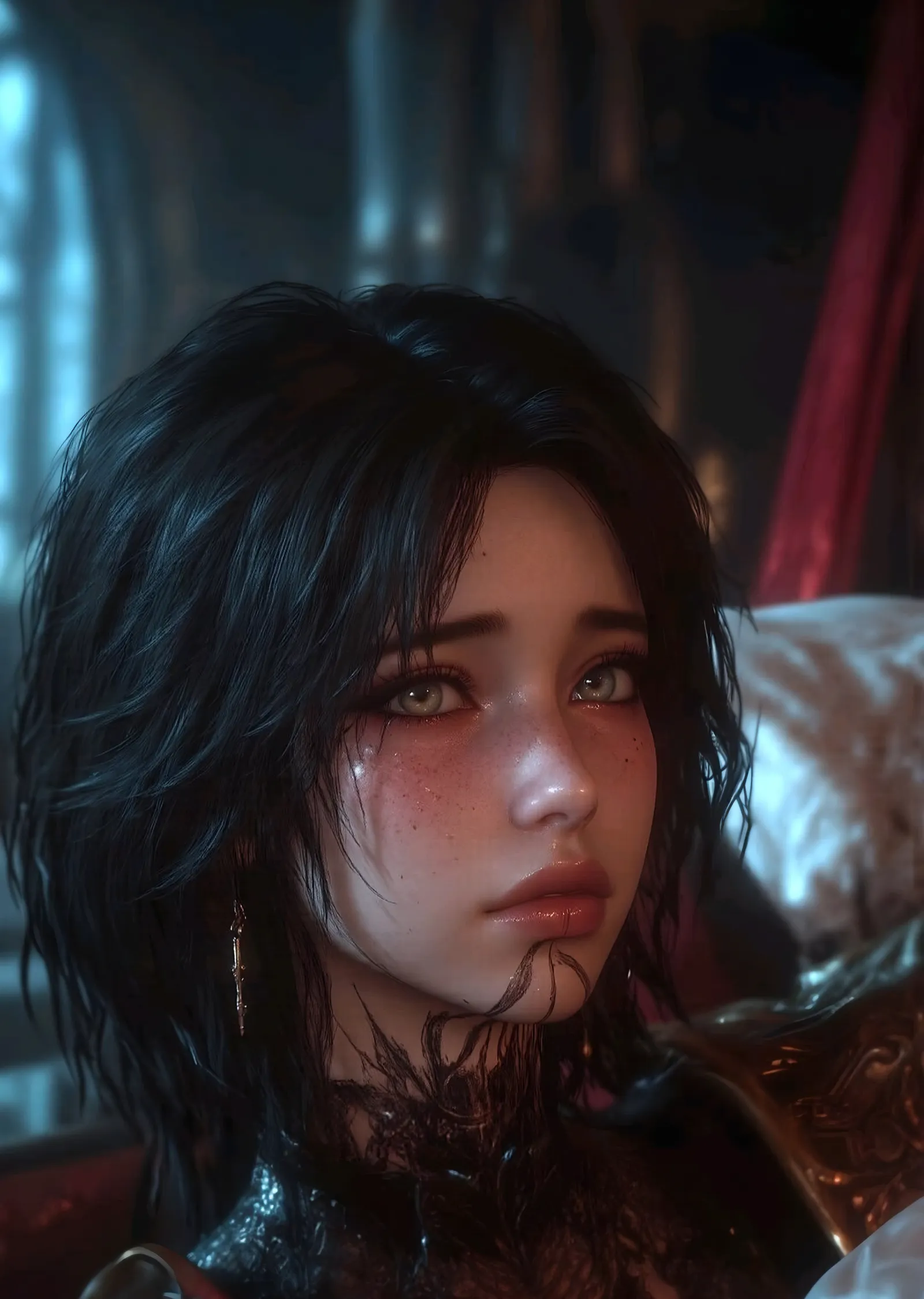Baldur's Gate 3 - Evelyn Loş Odada metal tablo