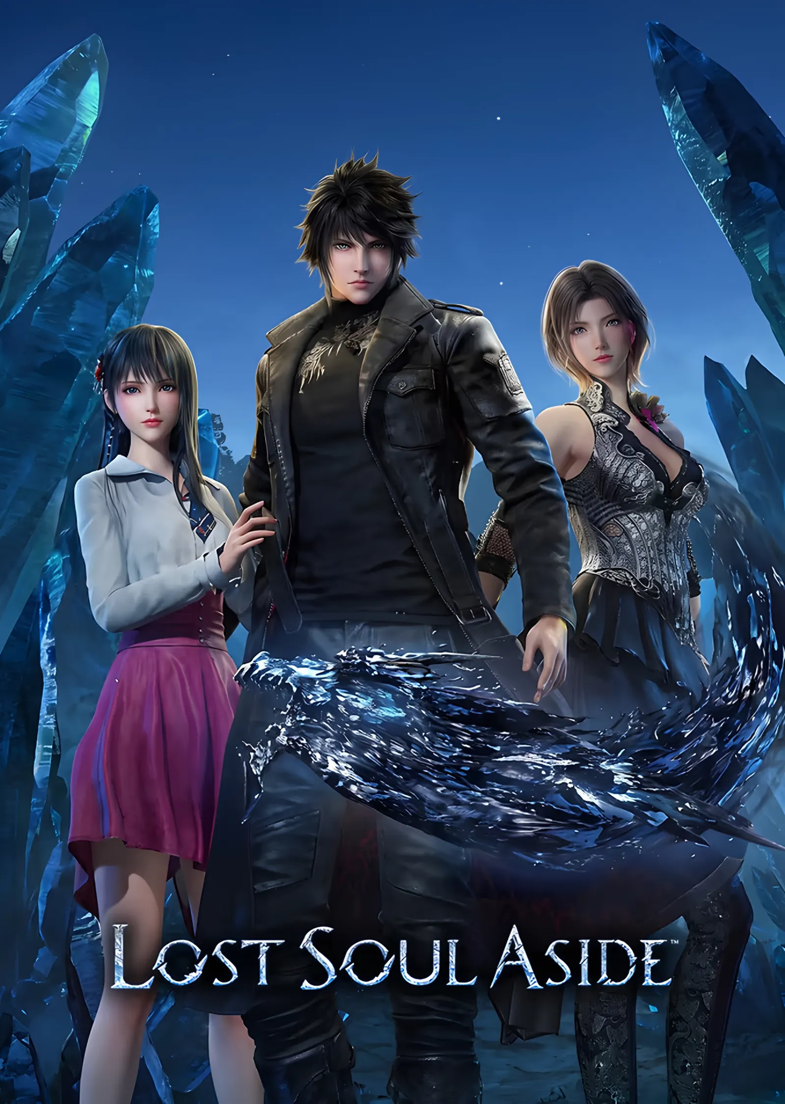 Lost Soul Aside: Kristal Zeminde Üçlü metal tablo