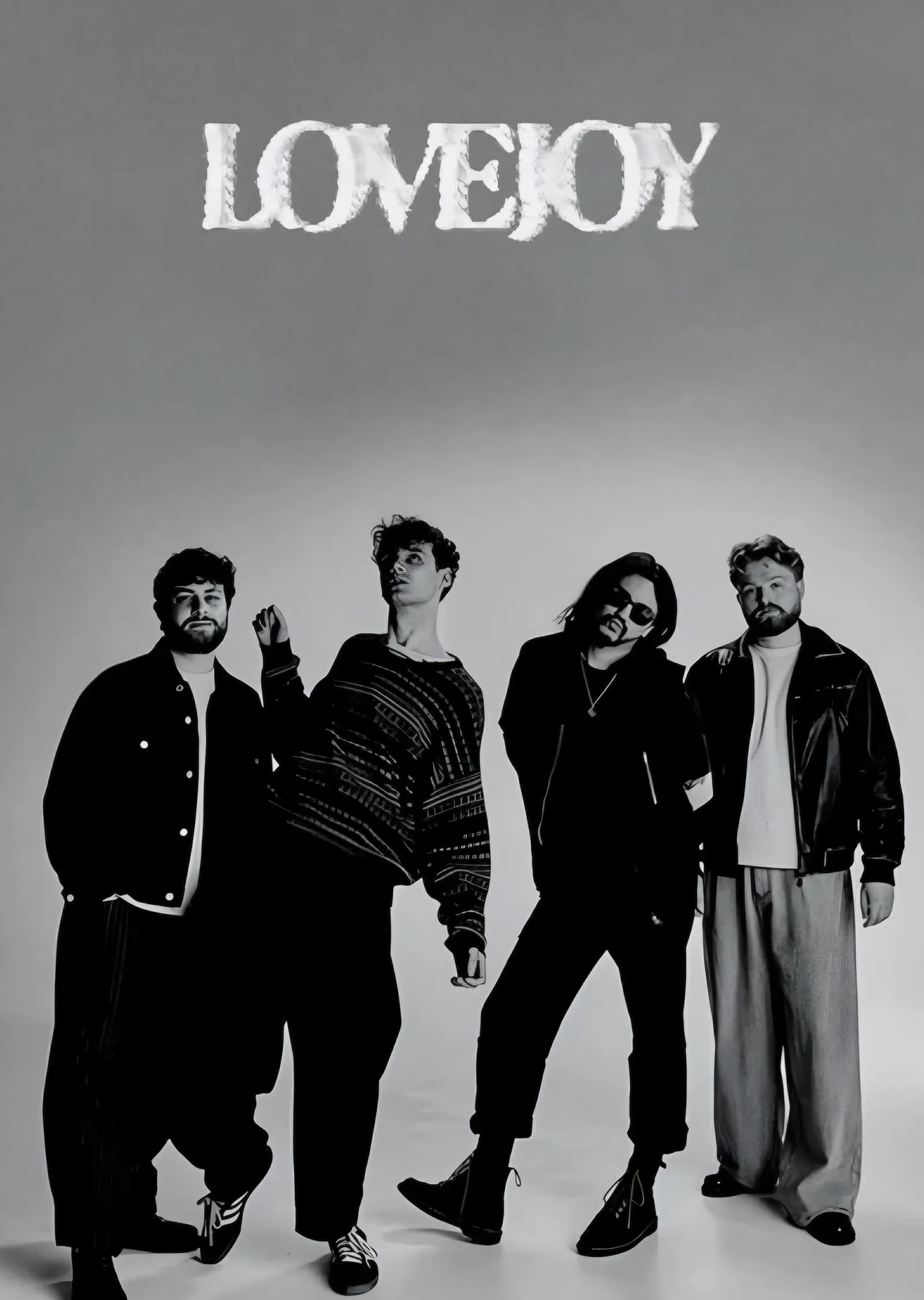 Lovejoy - Beyaz Zeminde Grup metal tablo