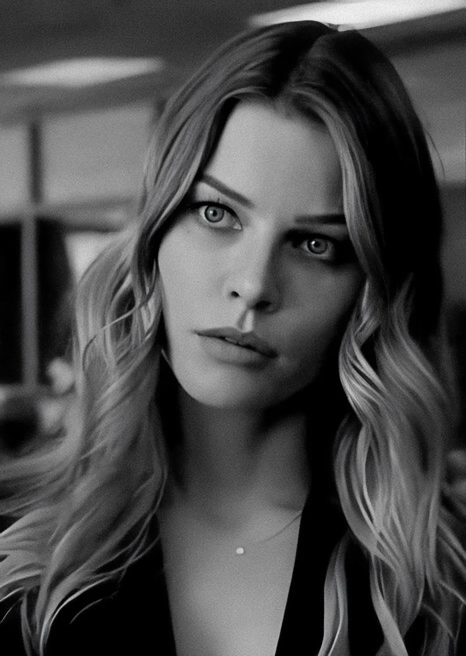 Lucifer: Siyah Beyaz Chloe Decker metal tablo