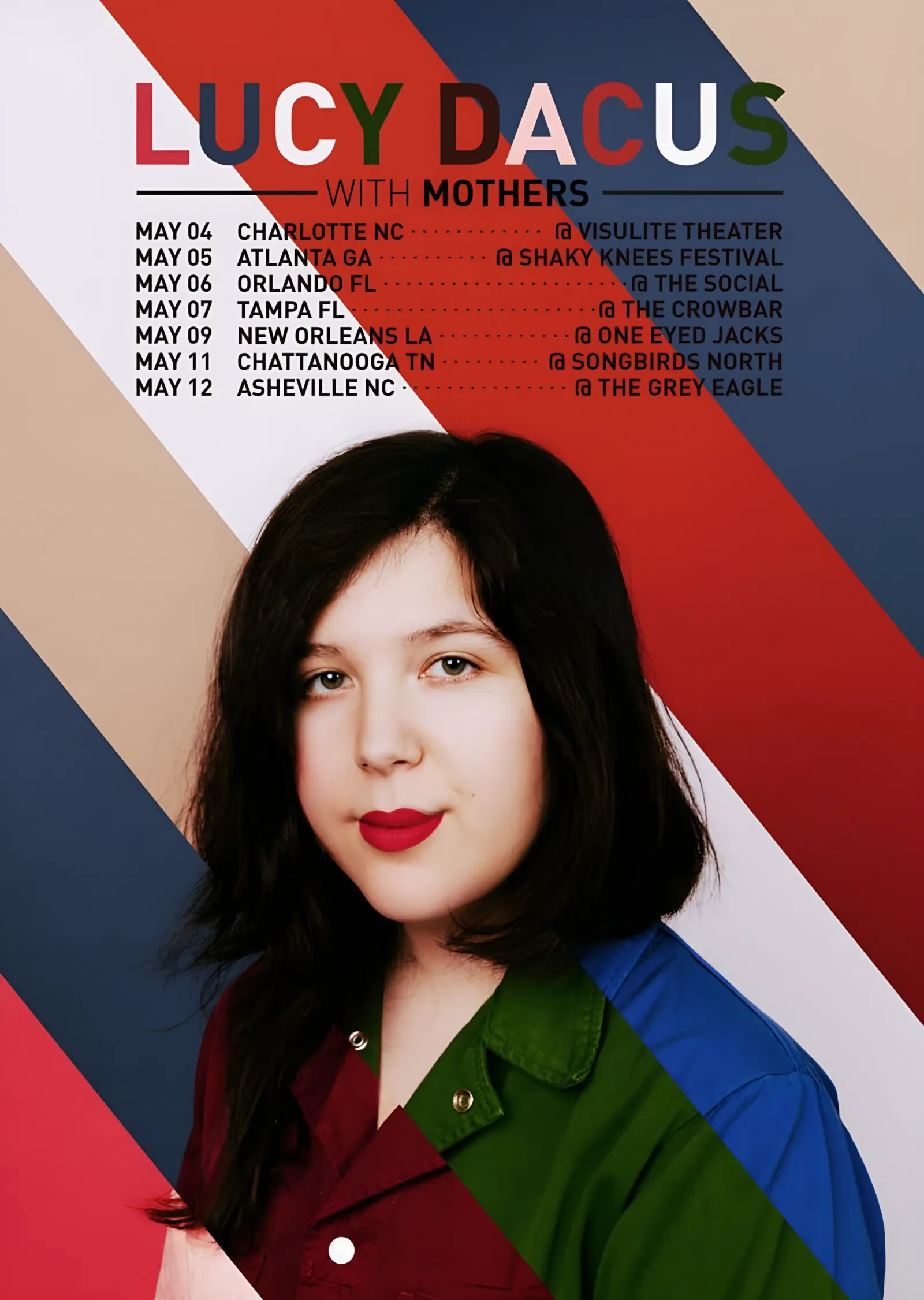 Lucy Dacus - Turne Afişi metal tablo