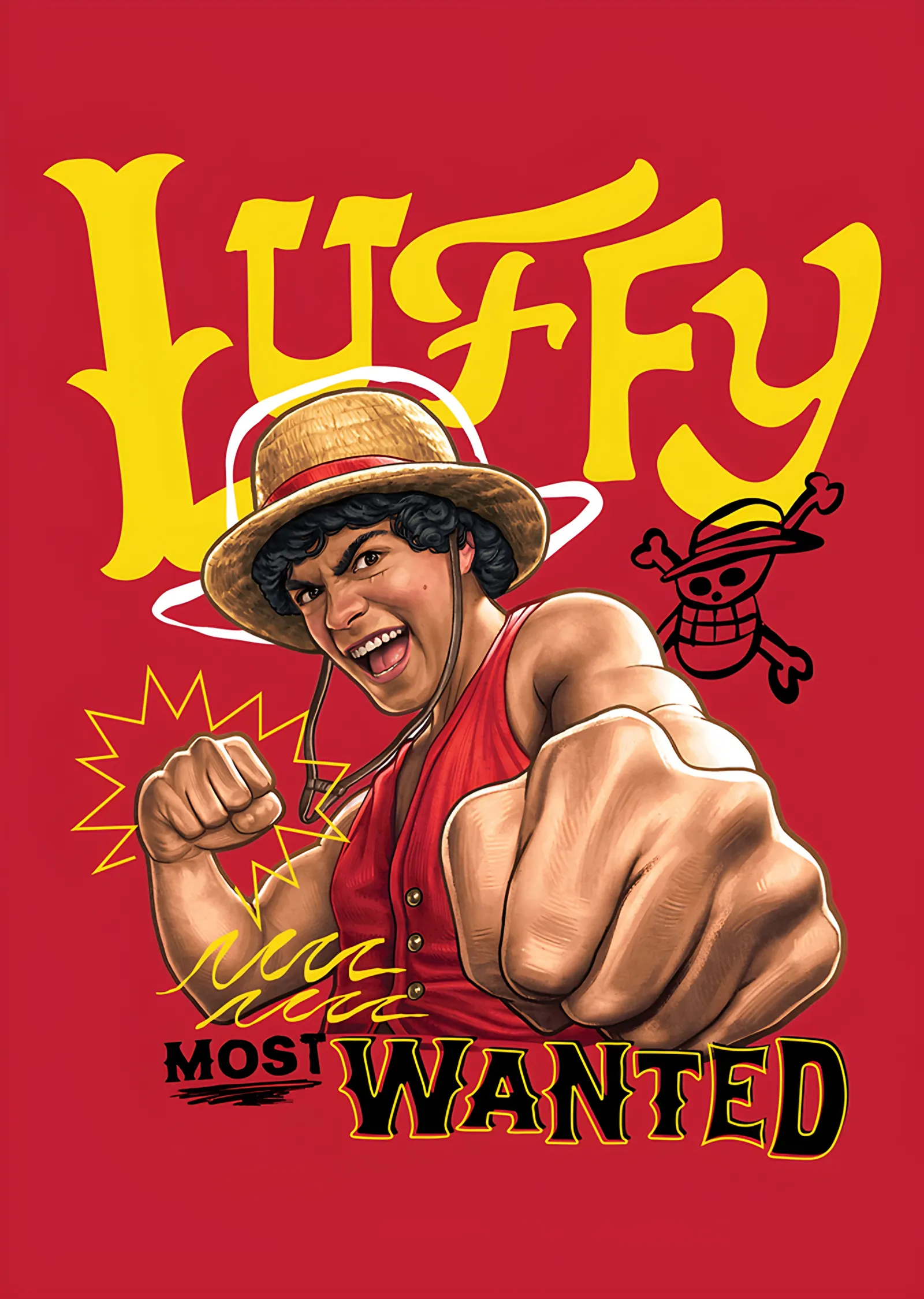 Luffy Most Wanted metal tablo