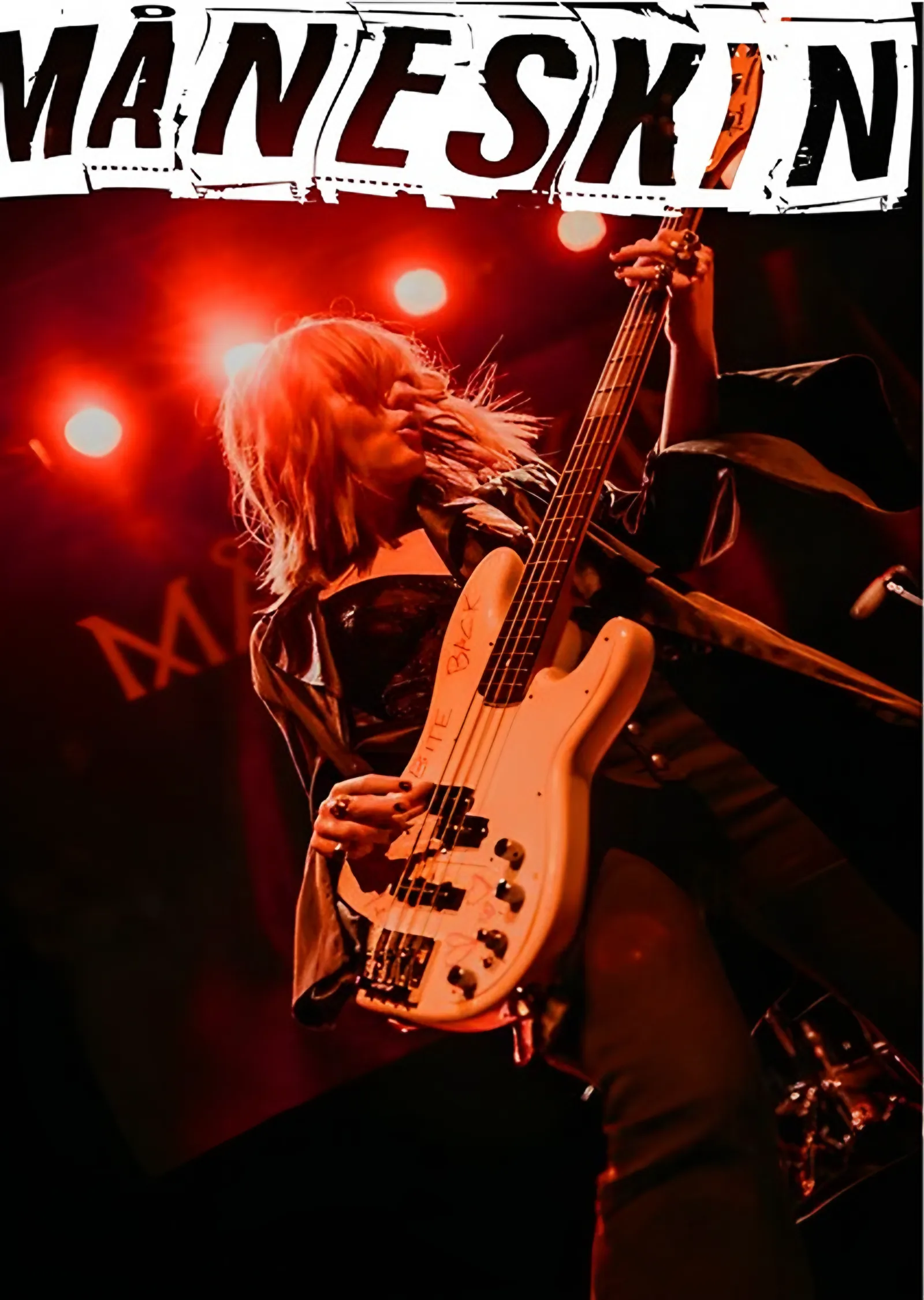 Måneskin - Bas Gitar metal tablo