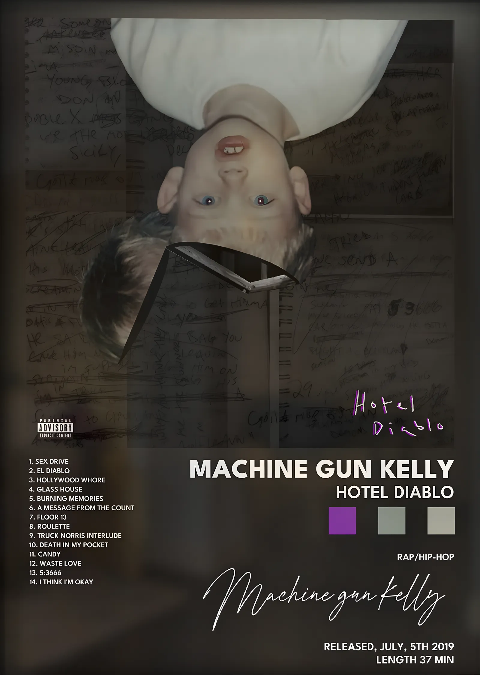 Machine Gun Kelly: Hotel Diablo metal tablo