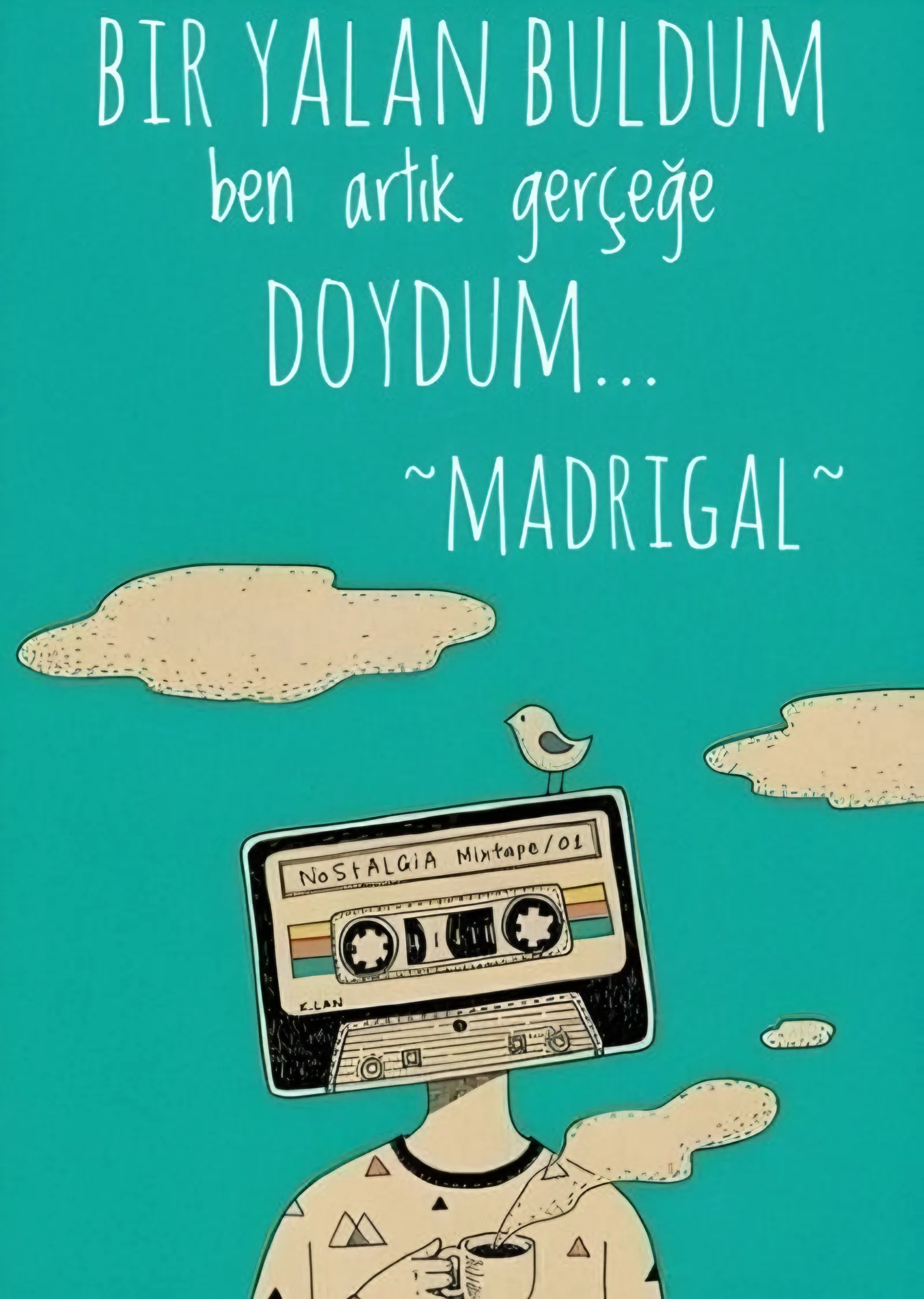 Madrigal - Bir Yalan Buldum metal tablo