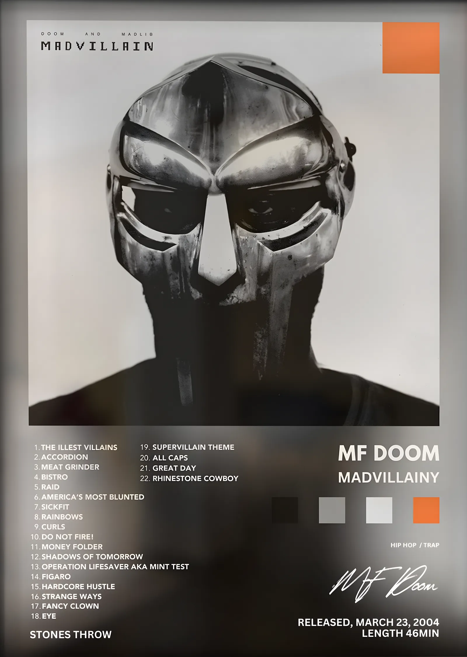 Madvillain: Madvillainy metal tablo