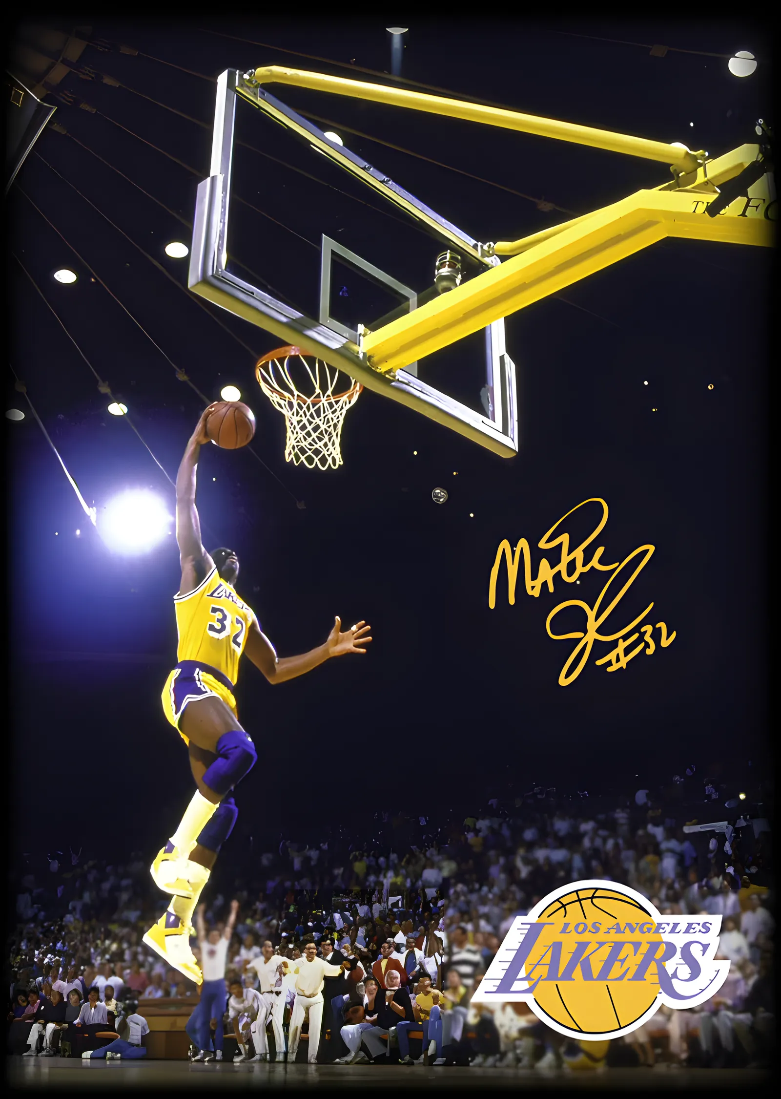 Magic Johnson - Lakers Smacı metal tablo