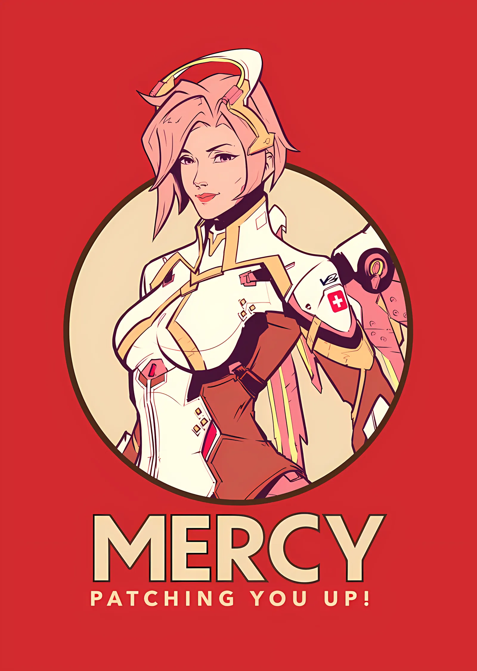 Mercy - Overwatch metal tablo