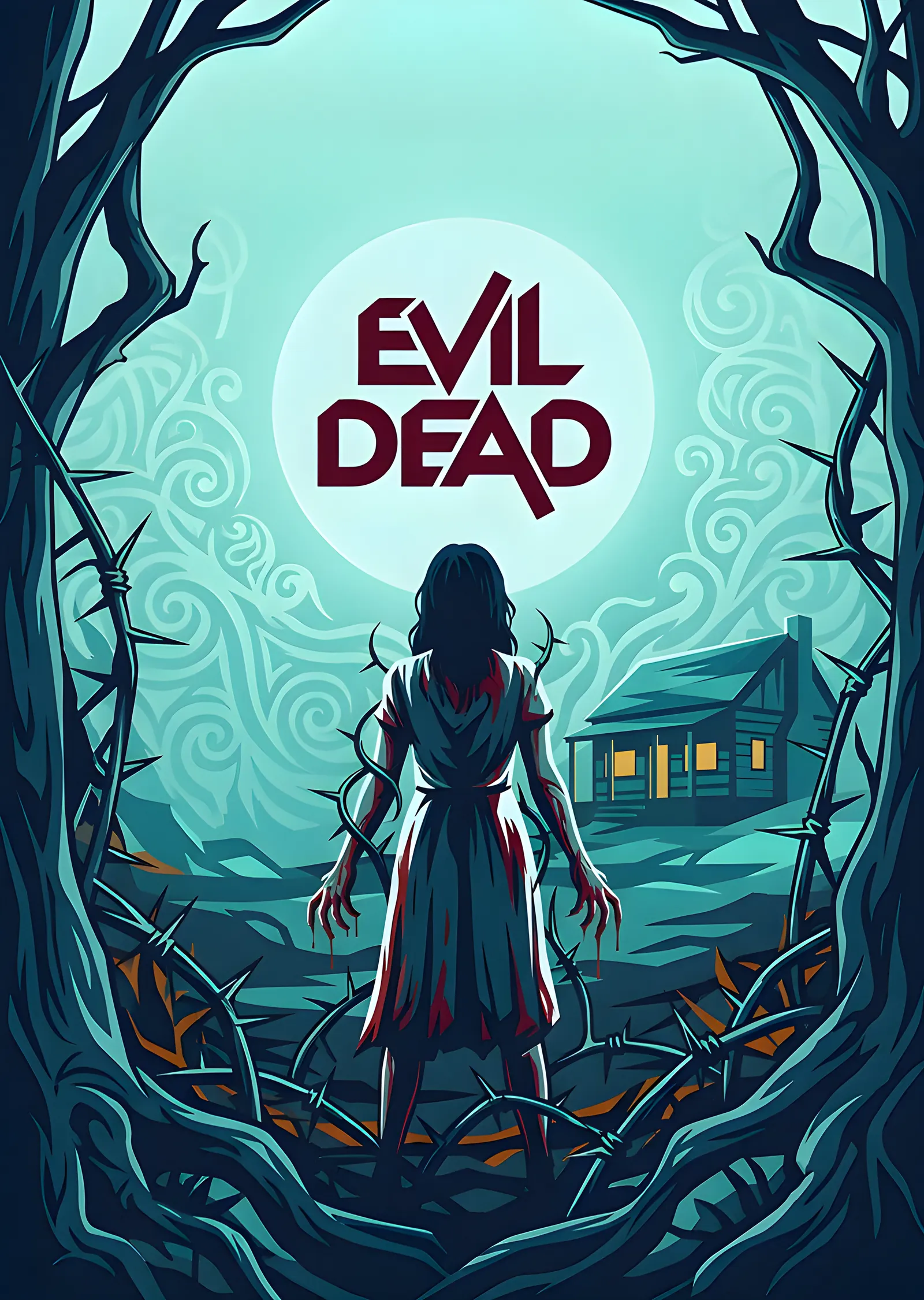 Evil Dead - Ormandaki Kulübe metal tablo