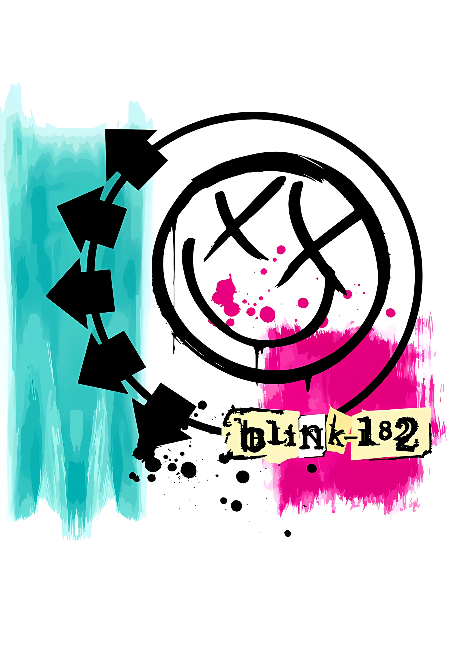Blink-182 - Gülen Yüz Amblemi metal tablo