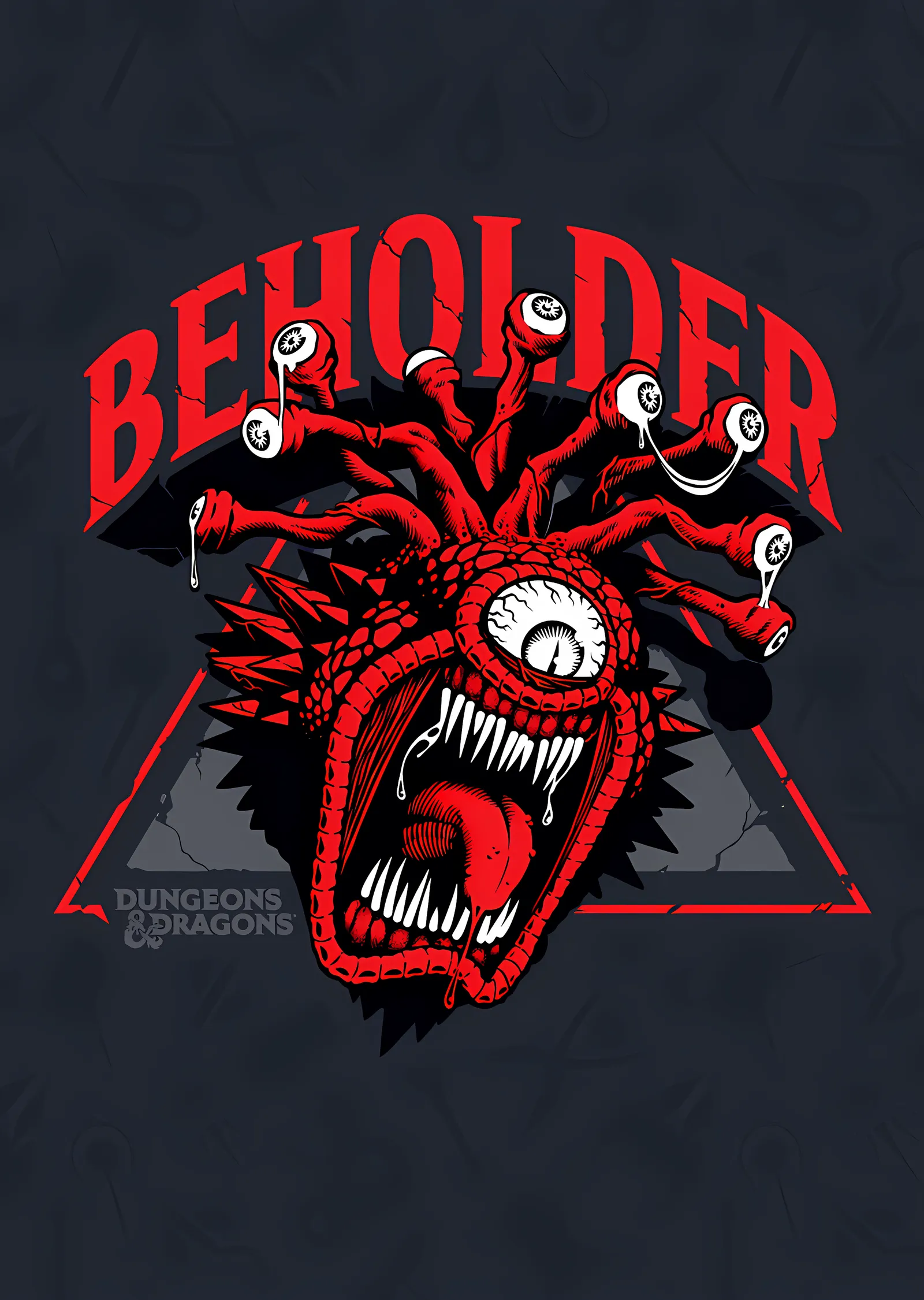 Beholder - Kırmızı Canavar Amblemi metal tablo