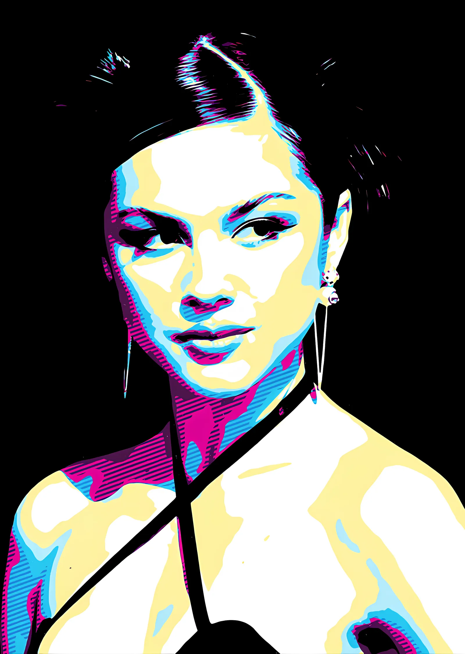 Olivia Rodrigo - Pop Art Portre metal tablo