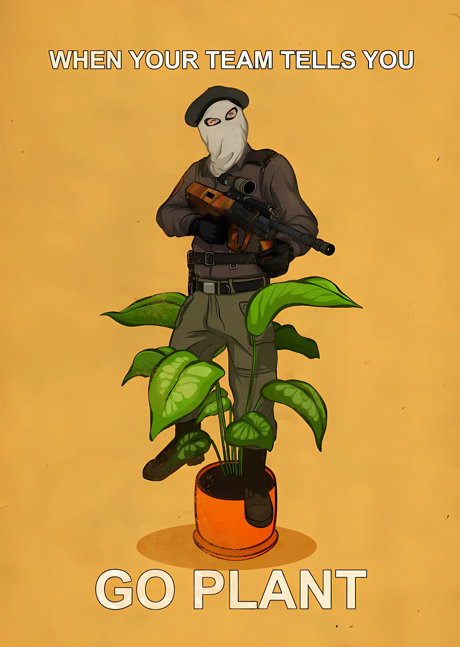 Counter-Strike - Go Plant Esprisi metal tablo