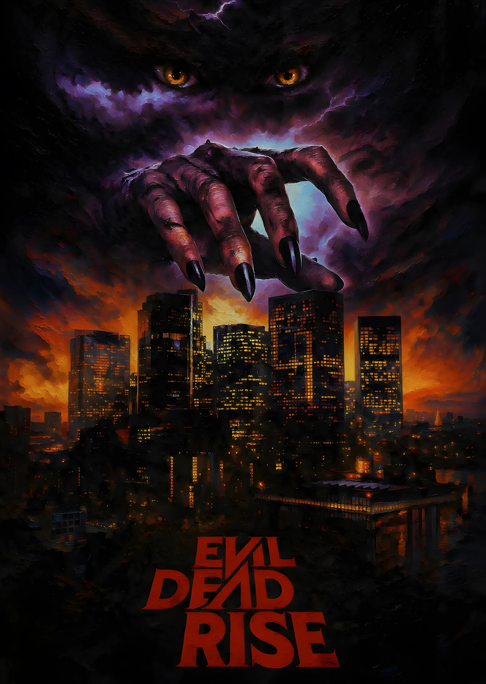 Evil Dead Rise - Şehrin Üstünde Pençe metal tablo