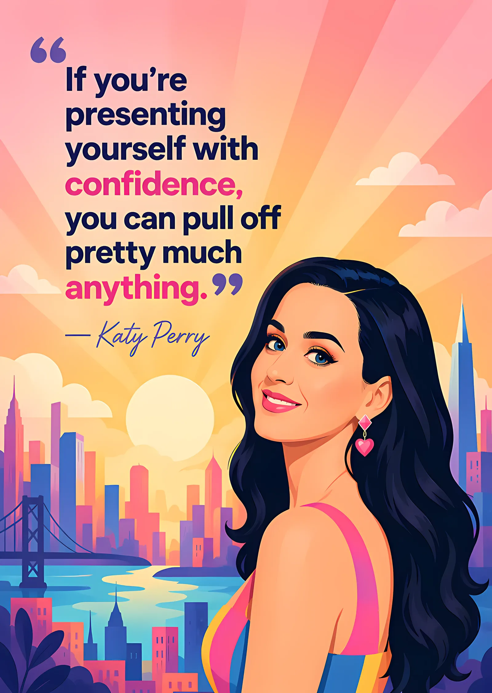 Katy Perry: Confidence metal tablo