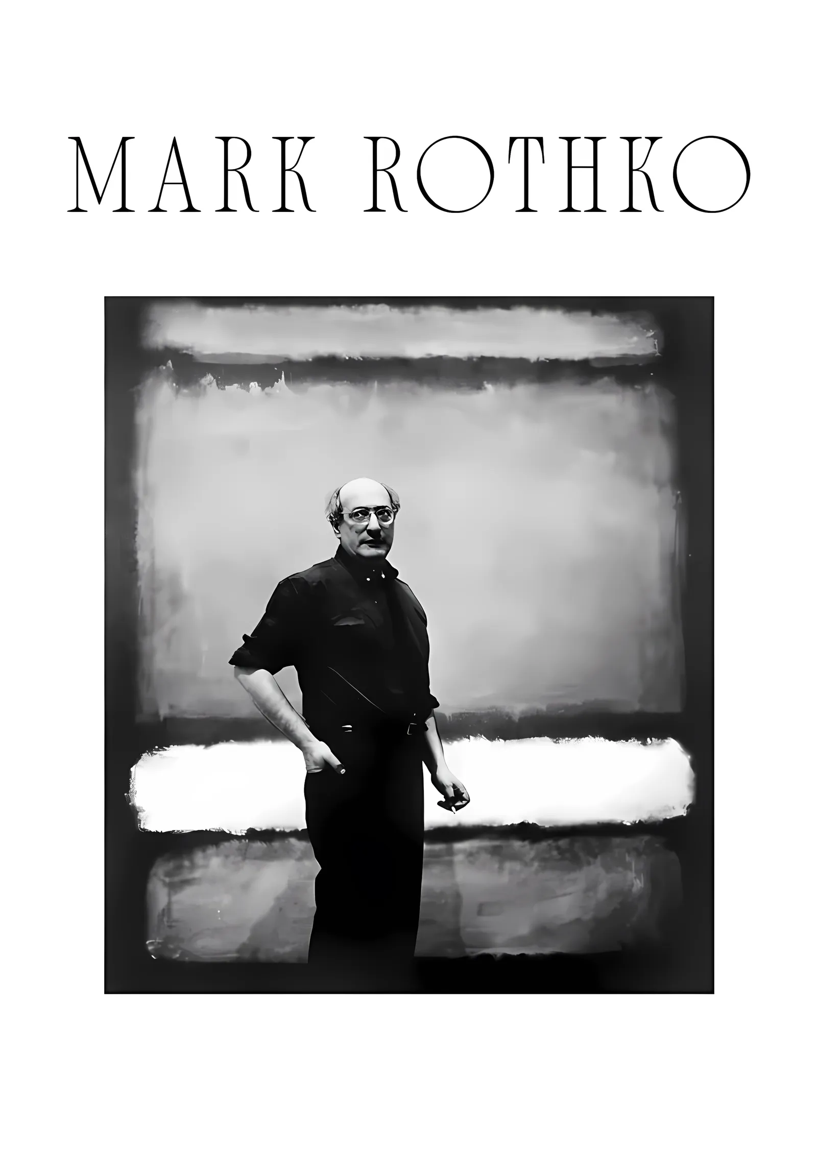 Mark Rothko - Sergi Baskısı metal tablo