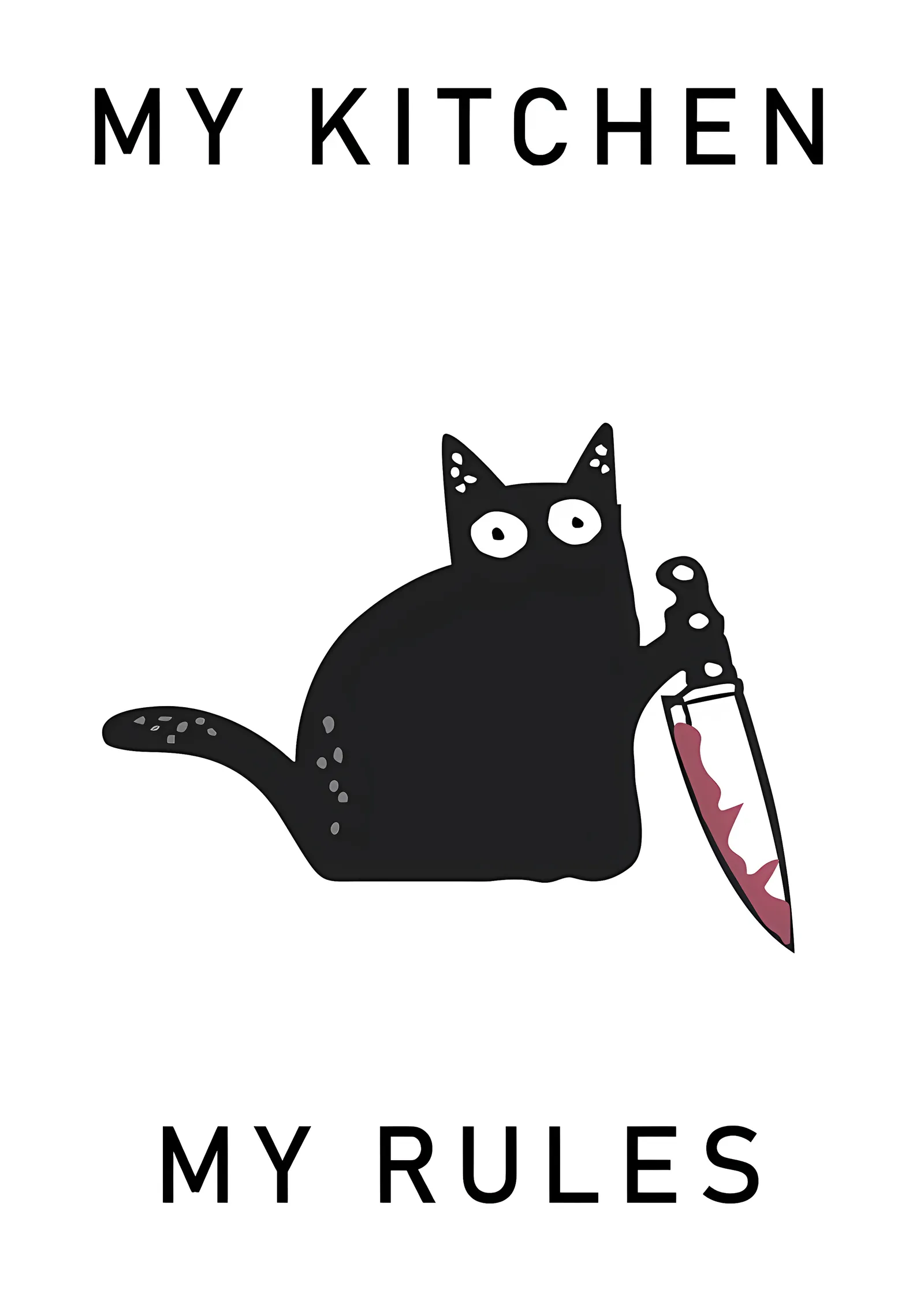 My Kitchen My Rules metal tablo