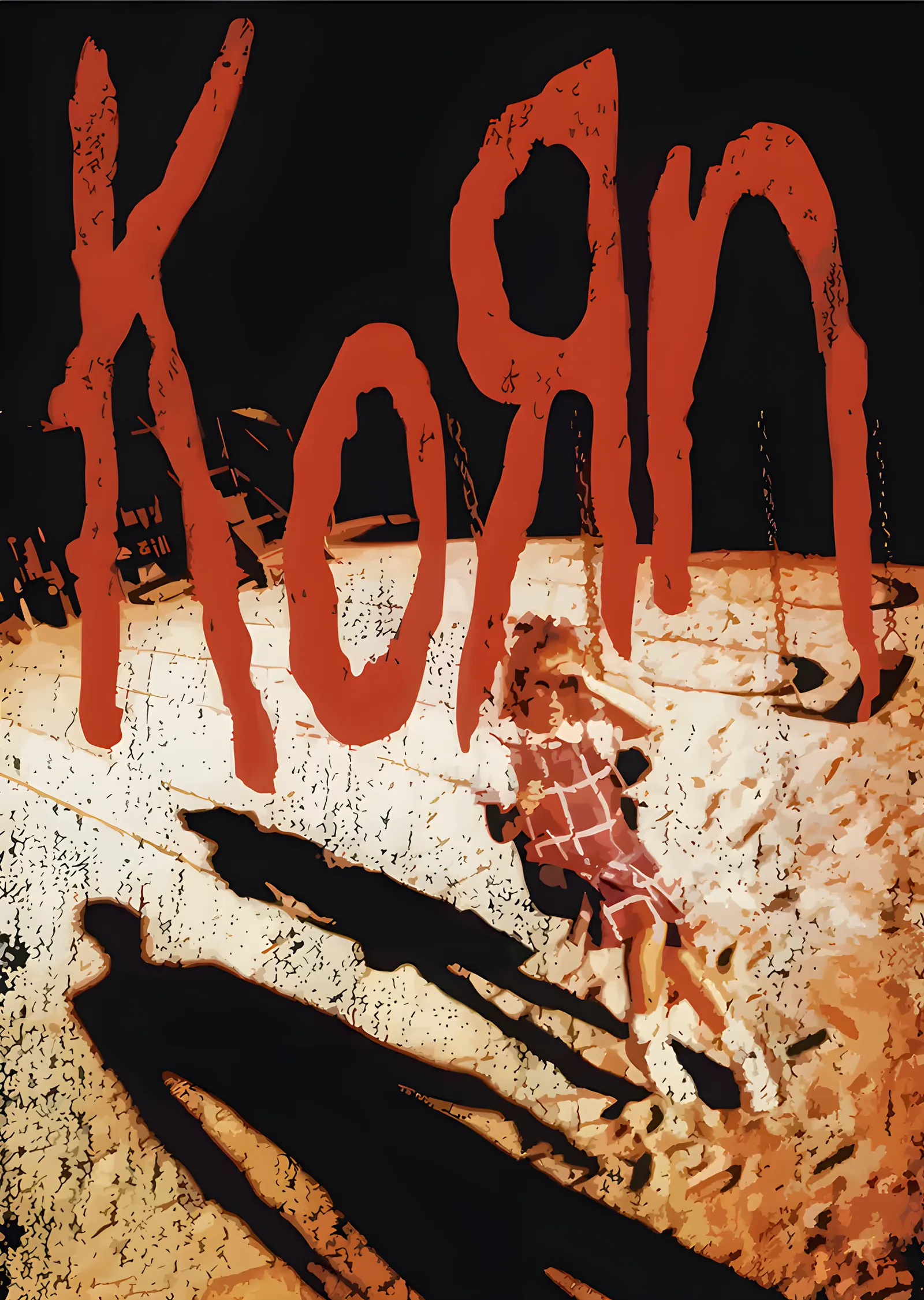Korn - Follow the Leader Uçurumu: Gölgeli Kız metal tablo