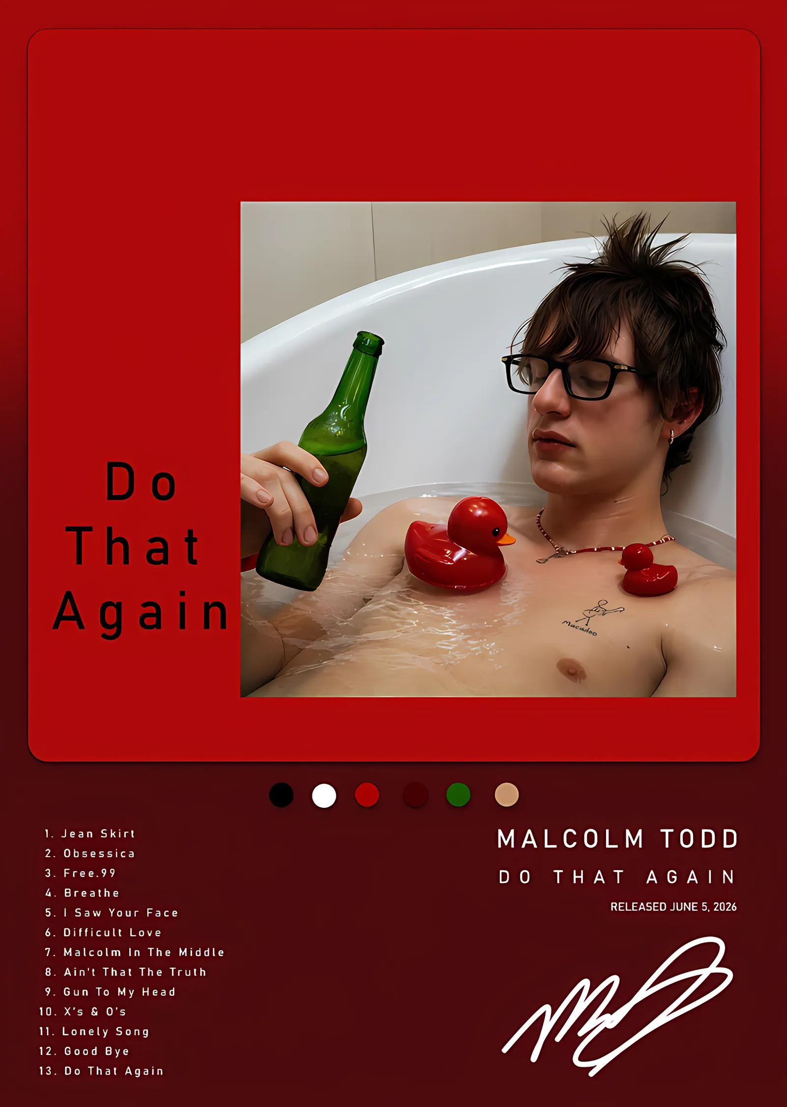 Malcolm Todd - Do That Again metal tablo