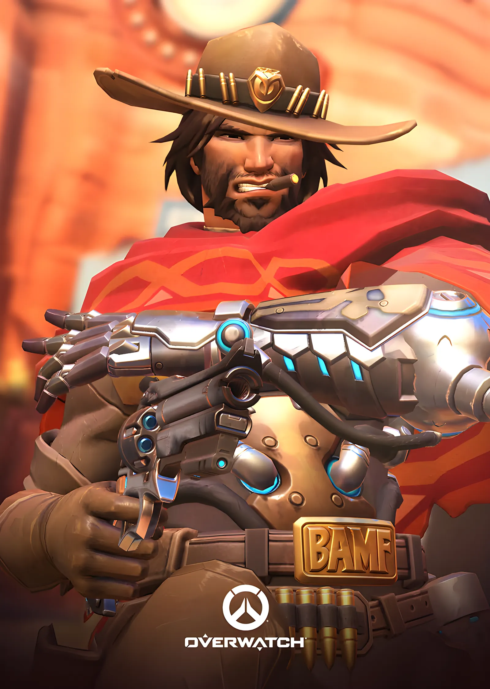 Cassidy - Overwatch metal tablo