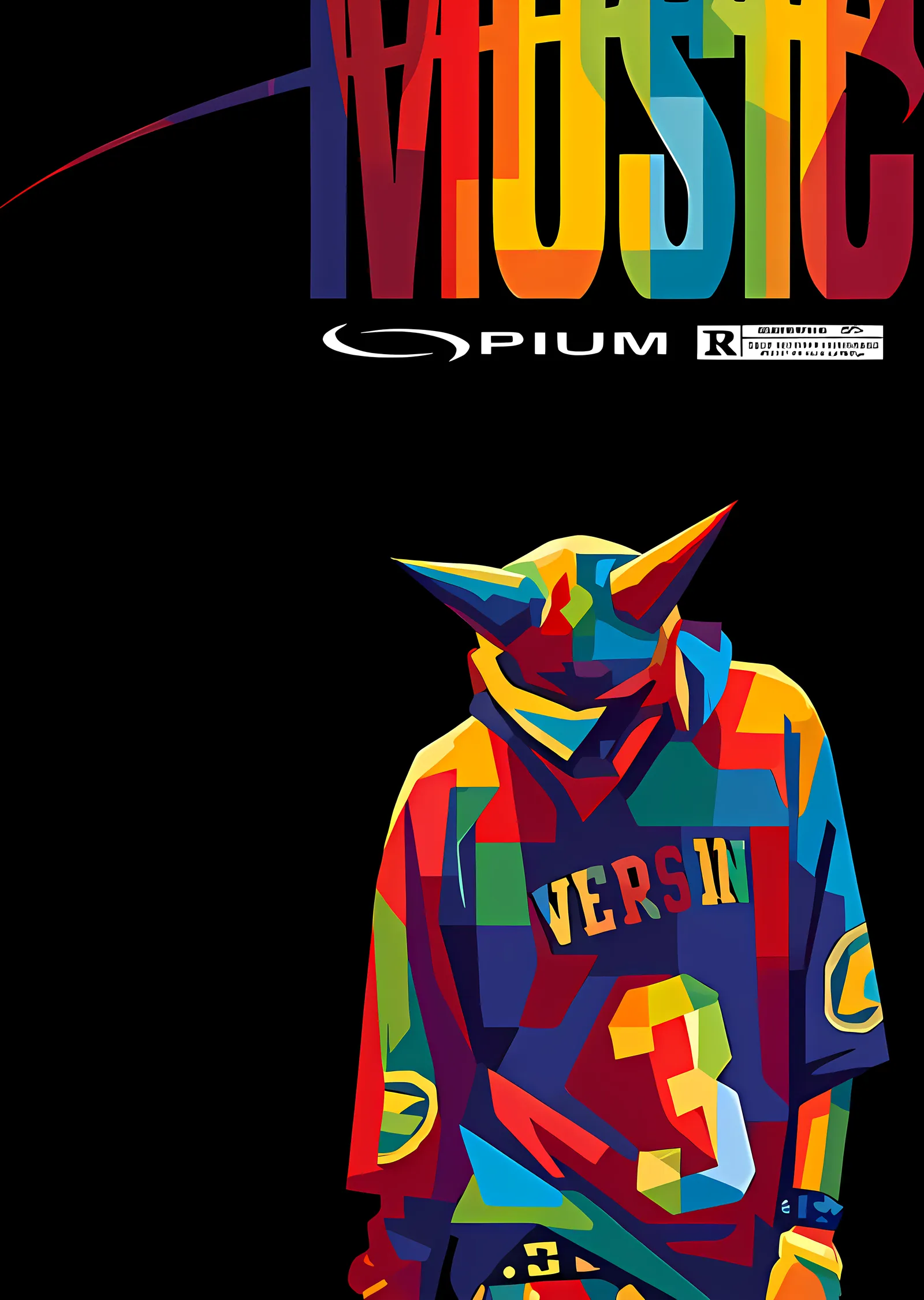 Playboi Carti - MUSIC Opium metal tablo