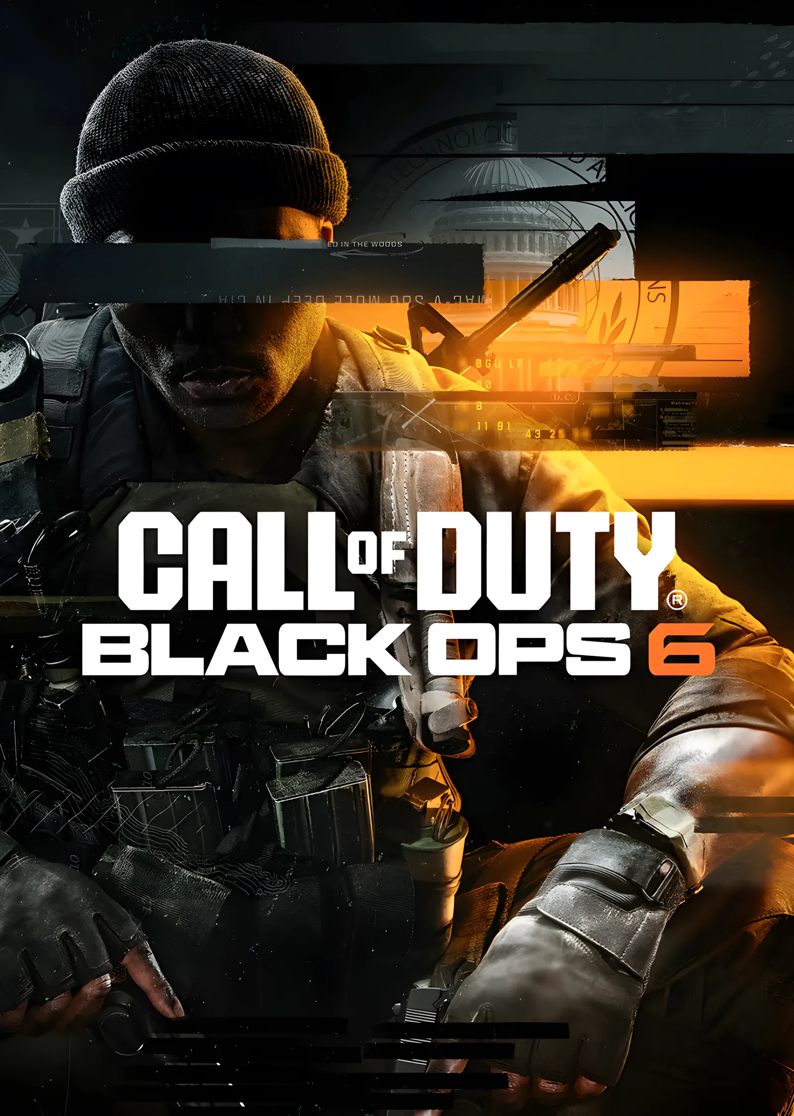 Call of Duty Black Ops 6 - Maskeli Operatör metal tablo