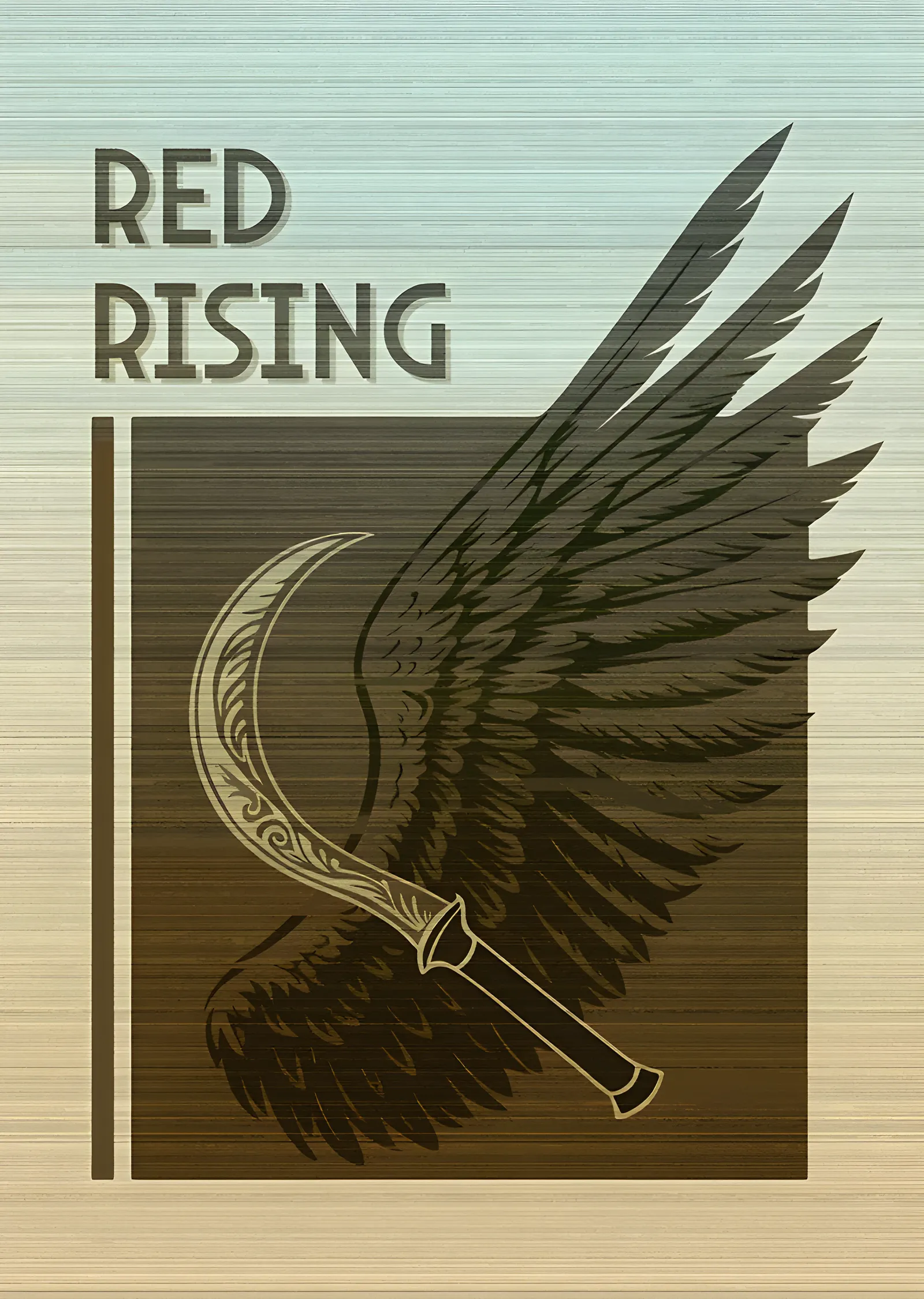 Red Rising - Tırpan ve Kanat metal tablo