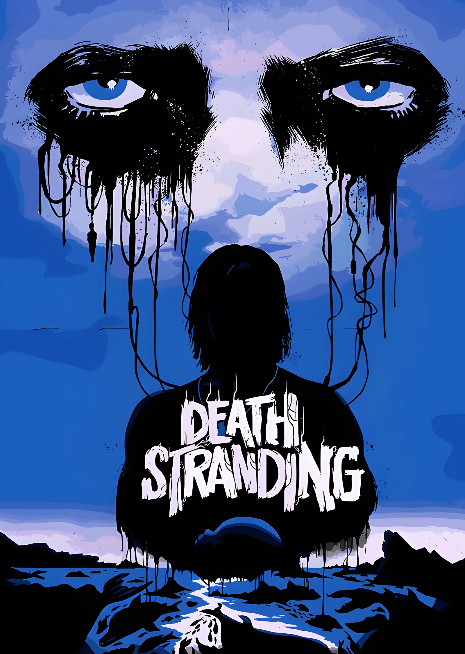 Death Stranding - Mavi Gözyaşları metal tablo
